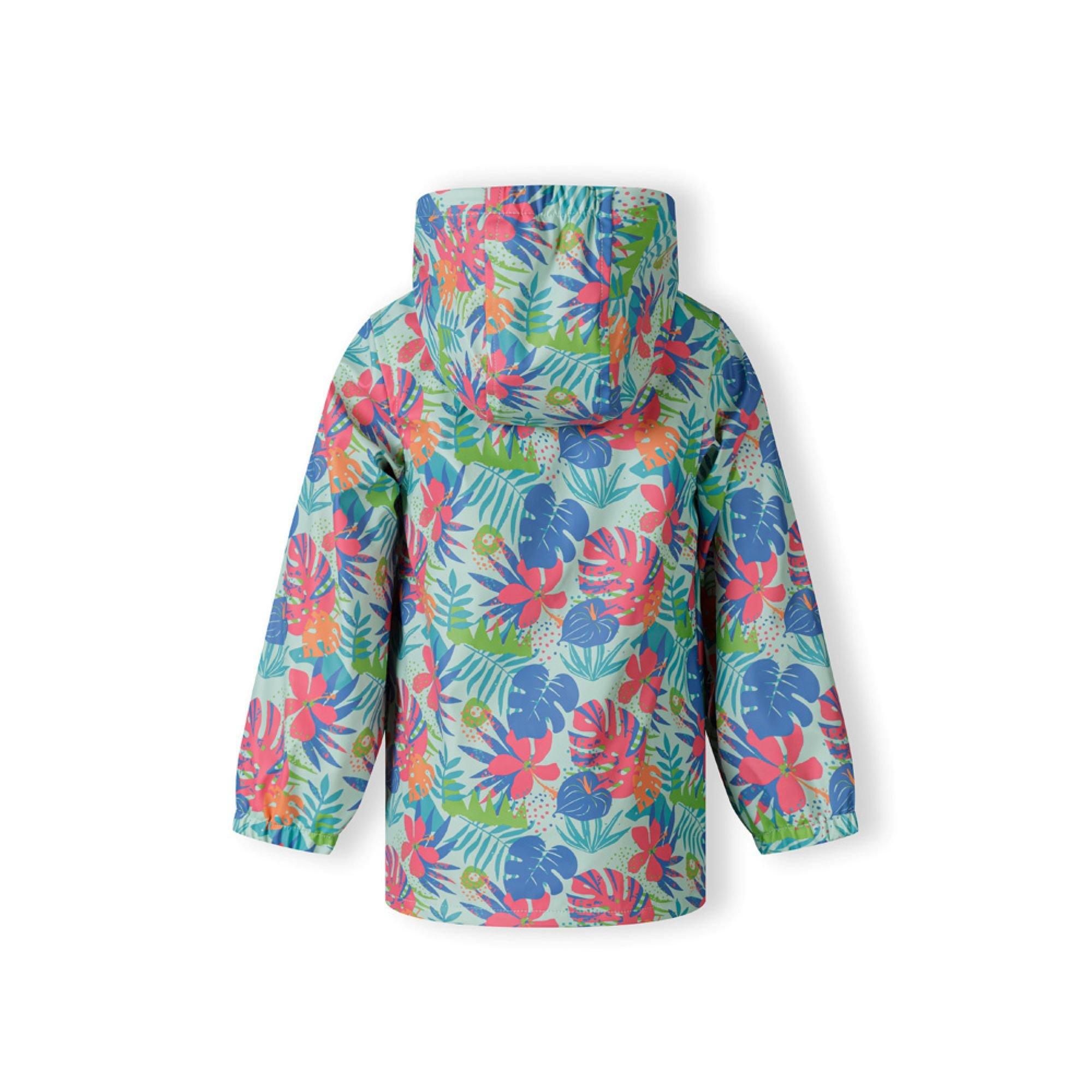 Mint - Minoti - Girls rain jacket printed mint - 4