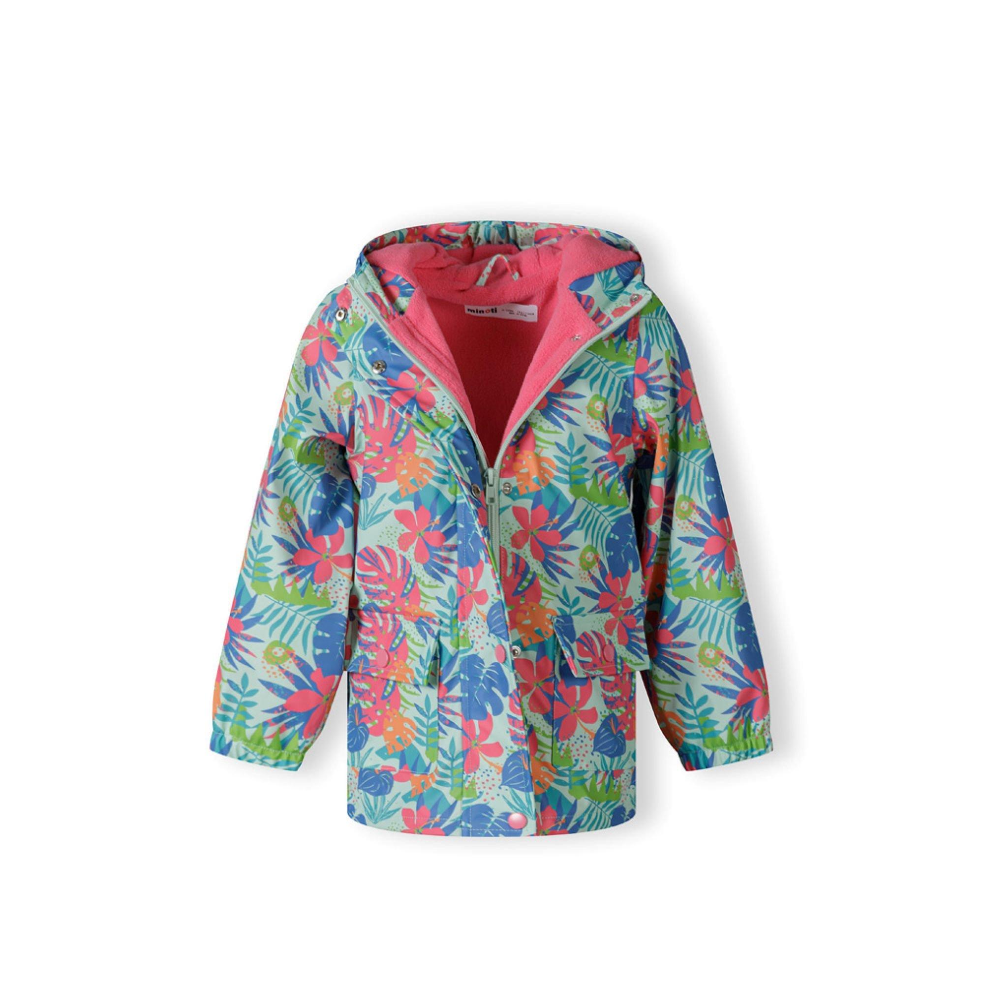 Mint - Minoti - Girls rain jacket printed mint - 5