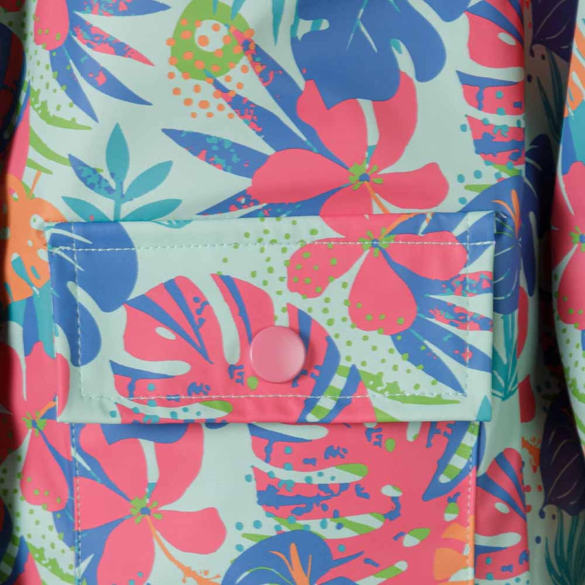 Mint - Minoti - Girls rain jacket printed mint - 6