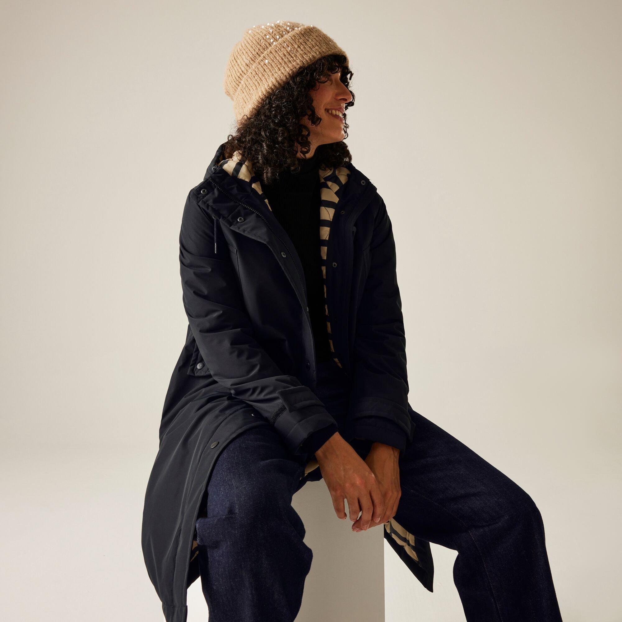 Black - Regatta - Women's Orla Long Length Waterproof Insulated Jacket - 8