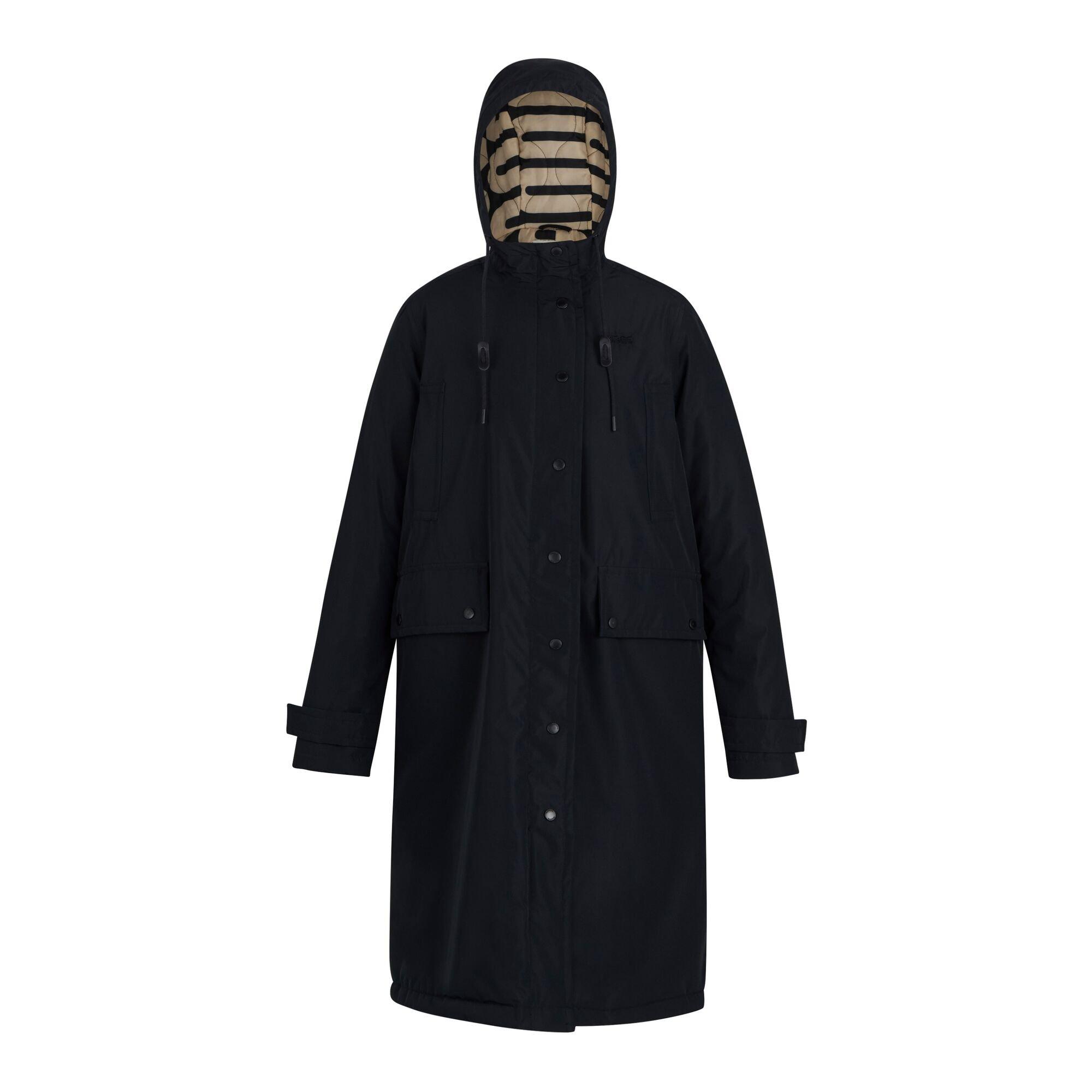 Black - Regatta - Women's Orla Long Length Waterproof Insulated Jacket - 10