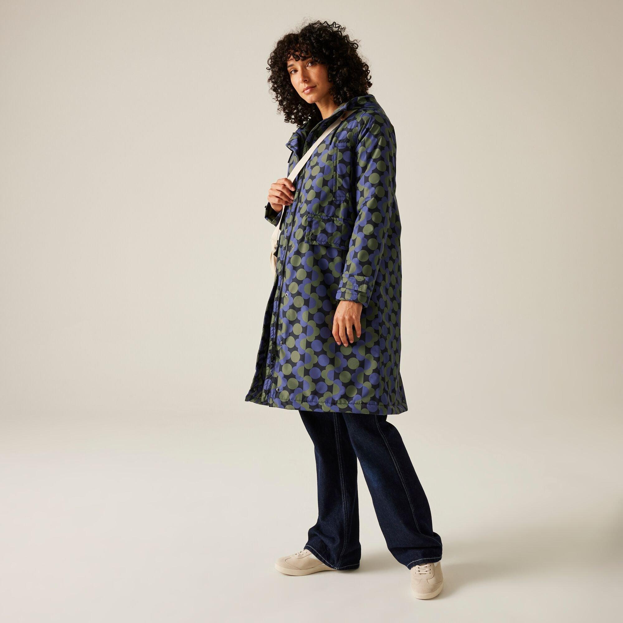 Blue - Regatta - Women's Orla Long Length Waterproof Insulated Jacket - 3