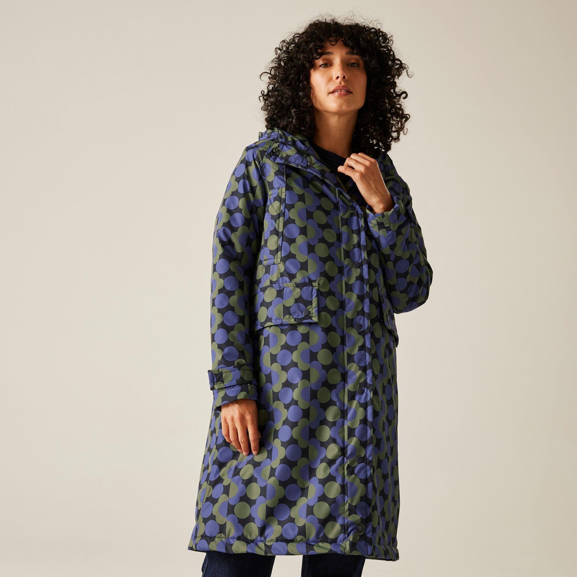 Blue - Regatta - Women's Orla Long Length Waterproof Insulated Jacket - 4