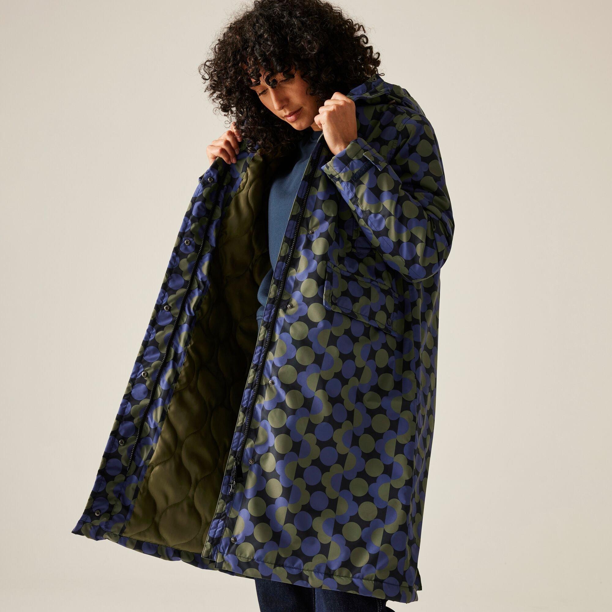 Blue - Regatta - Women's Orla Long Length Waterproof Insulated Jacket - 5