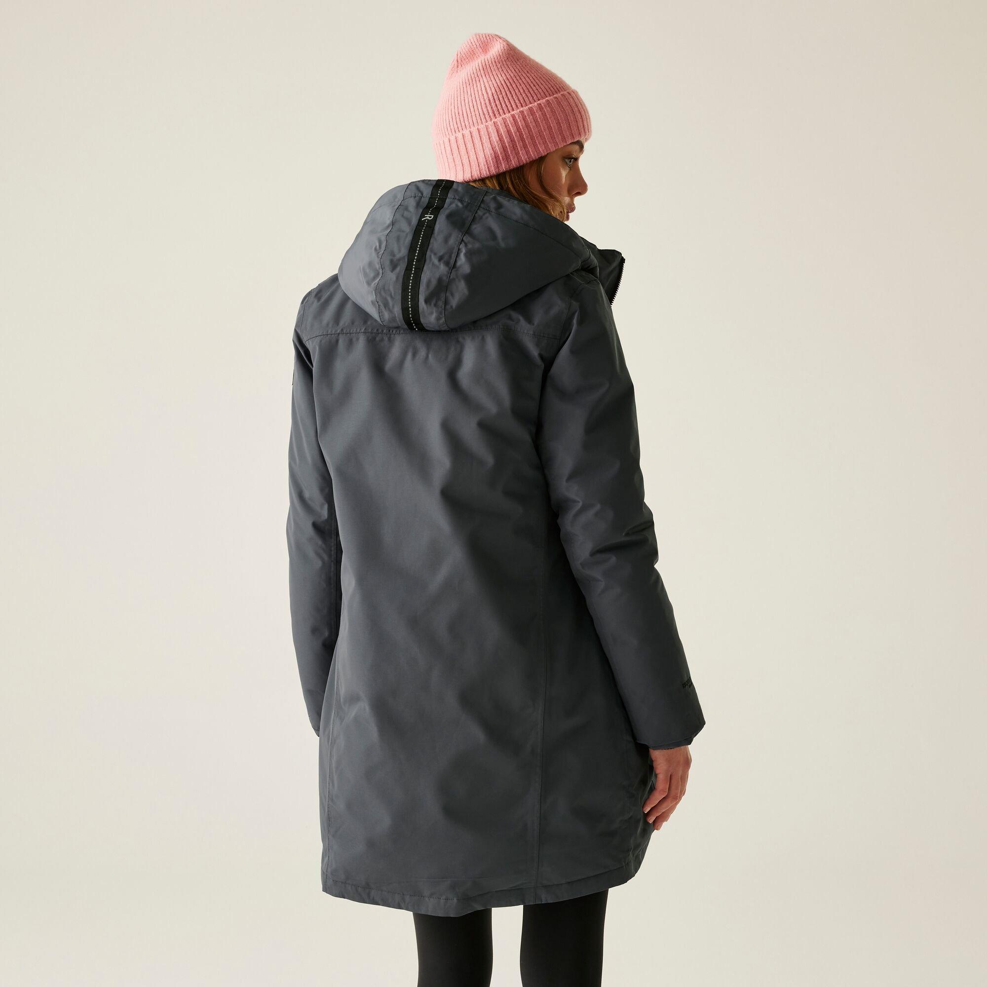 Grey - Regatta - Women's Marron Long Length Insulated Waterproof Jacket - 2