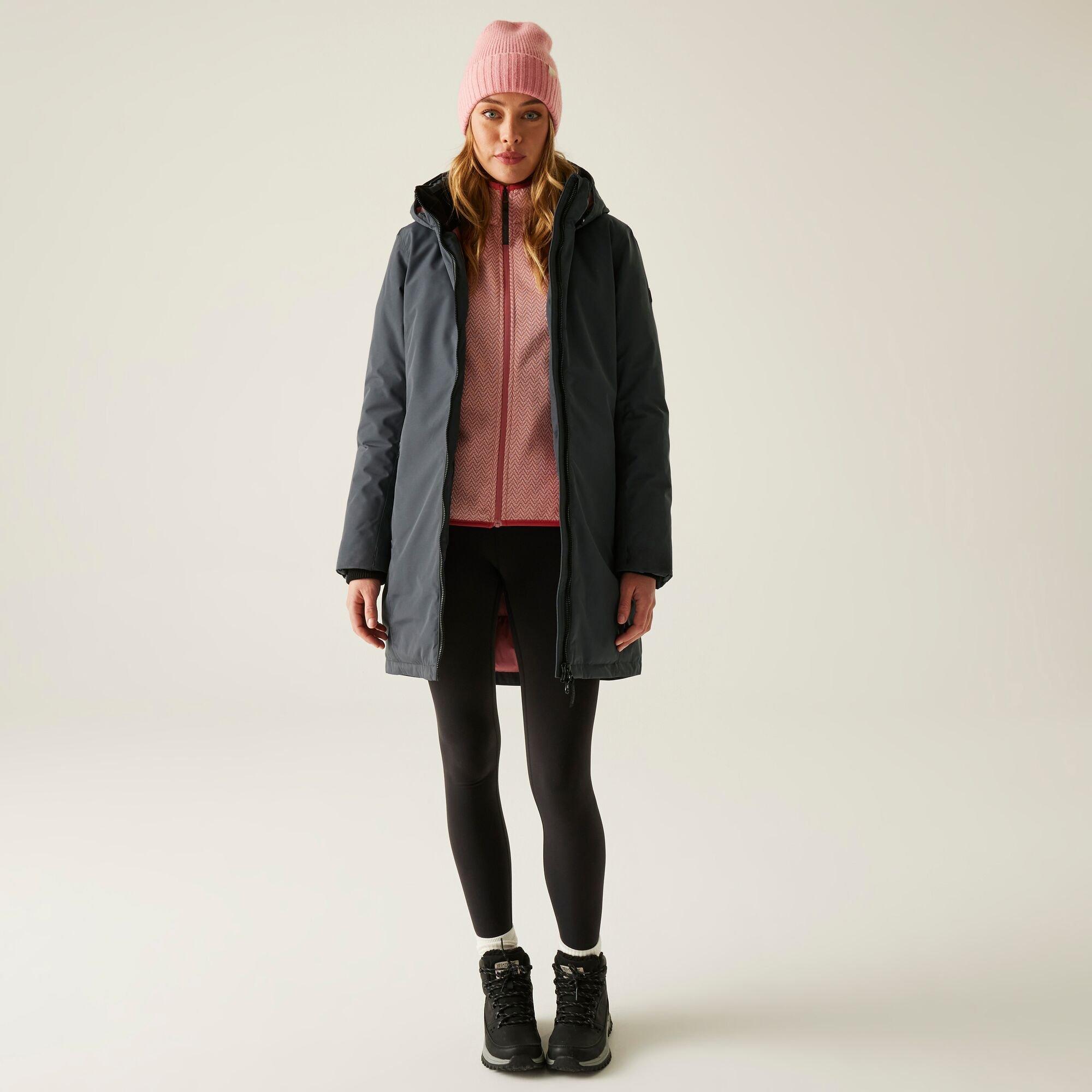 Grey - Regatta - Women's Marron Long Length Insulated Waterproof Jacket - 3