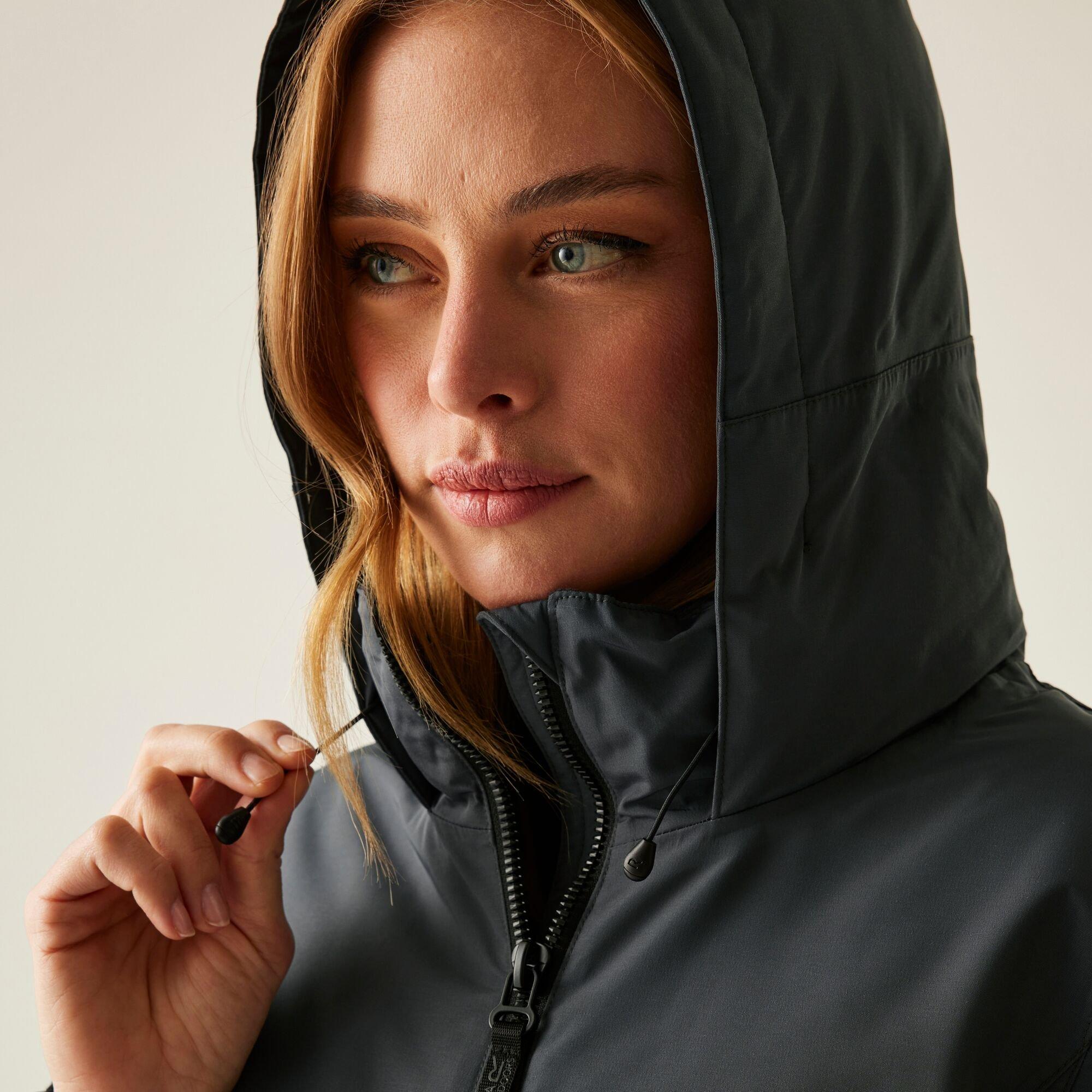 Grey - Regatta - Women's Marron Long Length Insulated Waterproof Jacket - 7