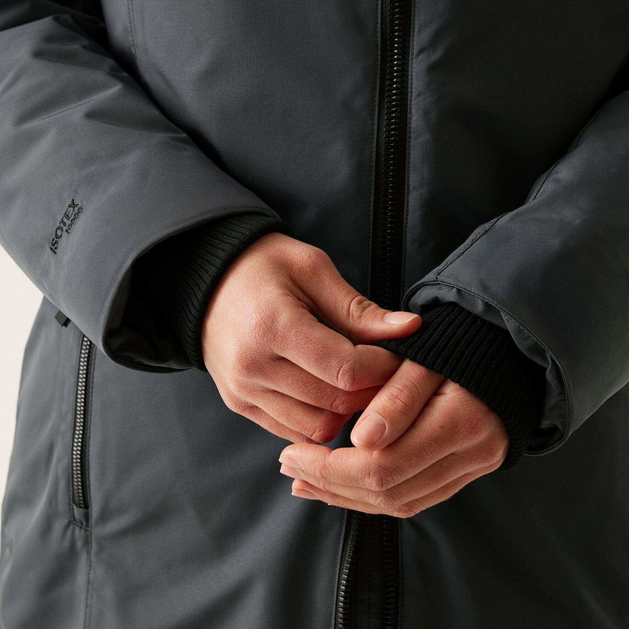 Grey - Regatta - Women's Marron Long Length Insulated Waterproof Jacket - 9