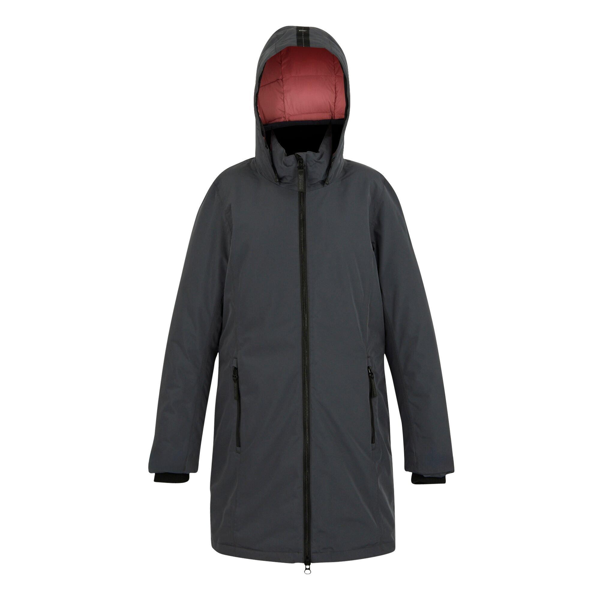 Grey - Regatta - Women's Marron Long Length Insulated Waterproof Jacket - 10