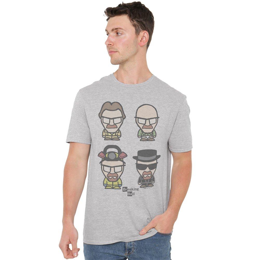 Grey - Breaking Bad - Breaking Bad Faces Of Walt T Shirt Athletic Heath - 1