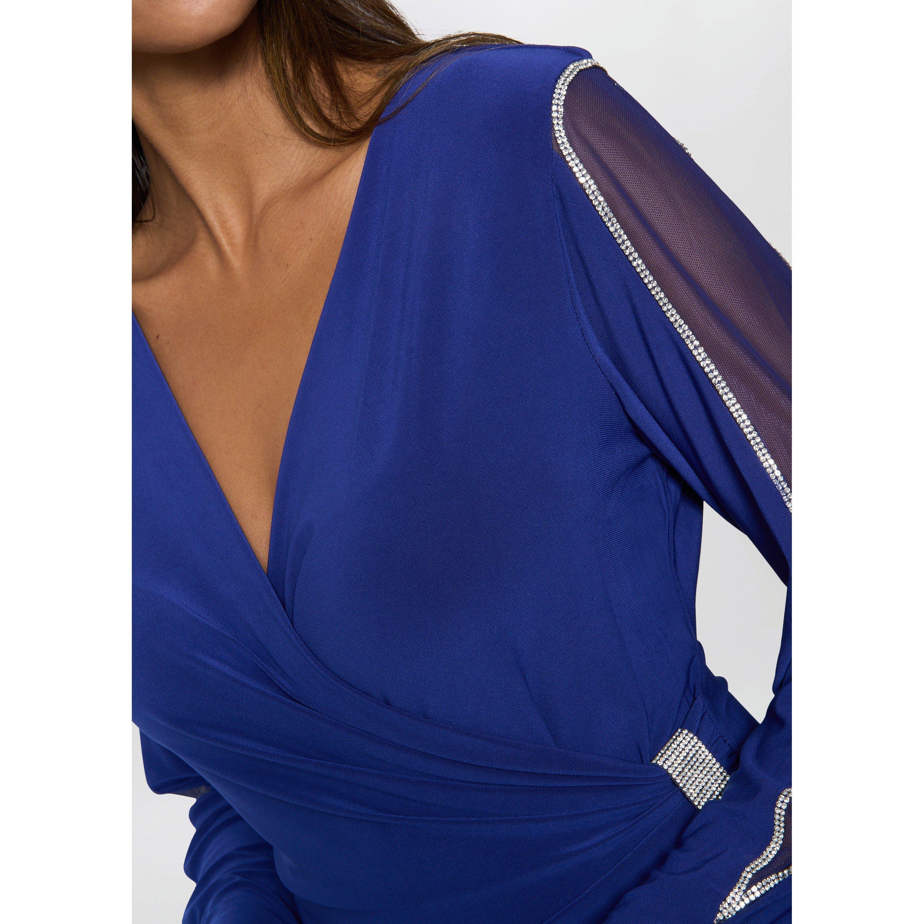 Royal - Gina Bacconi - Ceri Jersey Dress With Diamante Detail - 5