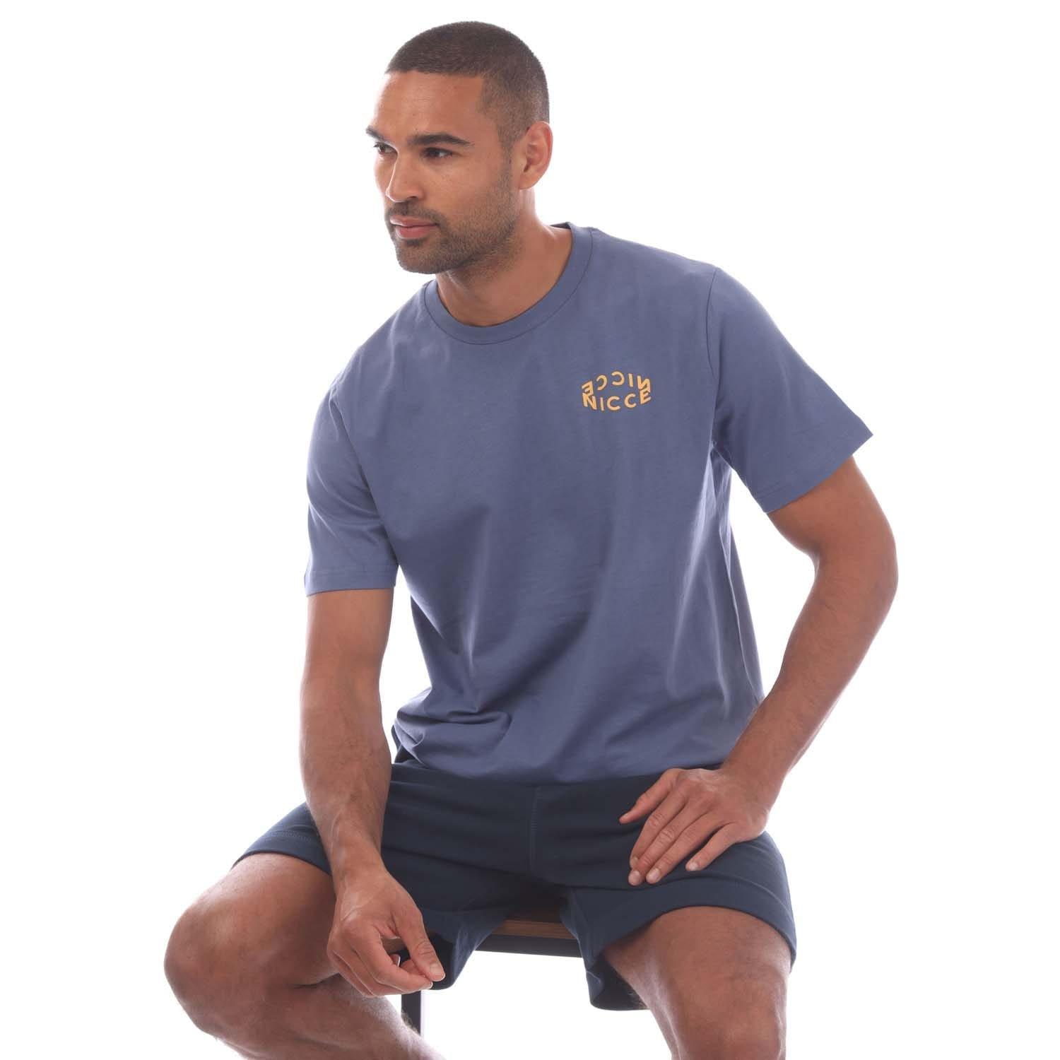 Blue - Nicce - Tanetta Logo T-Shirt - 4