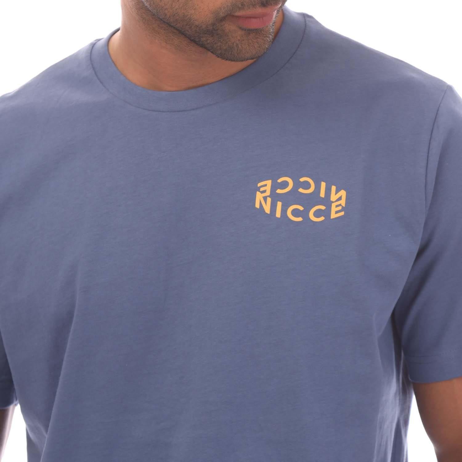 Blue - Nicce - Tanetta Logo T-Shirt - 5