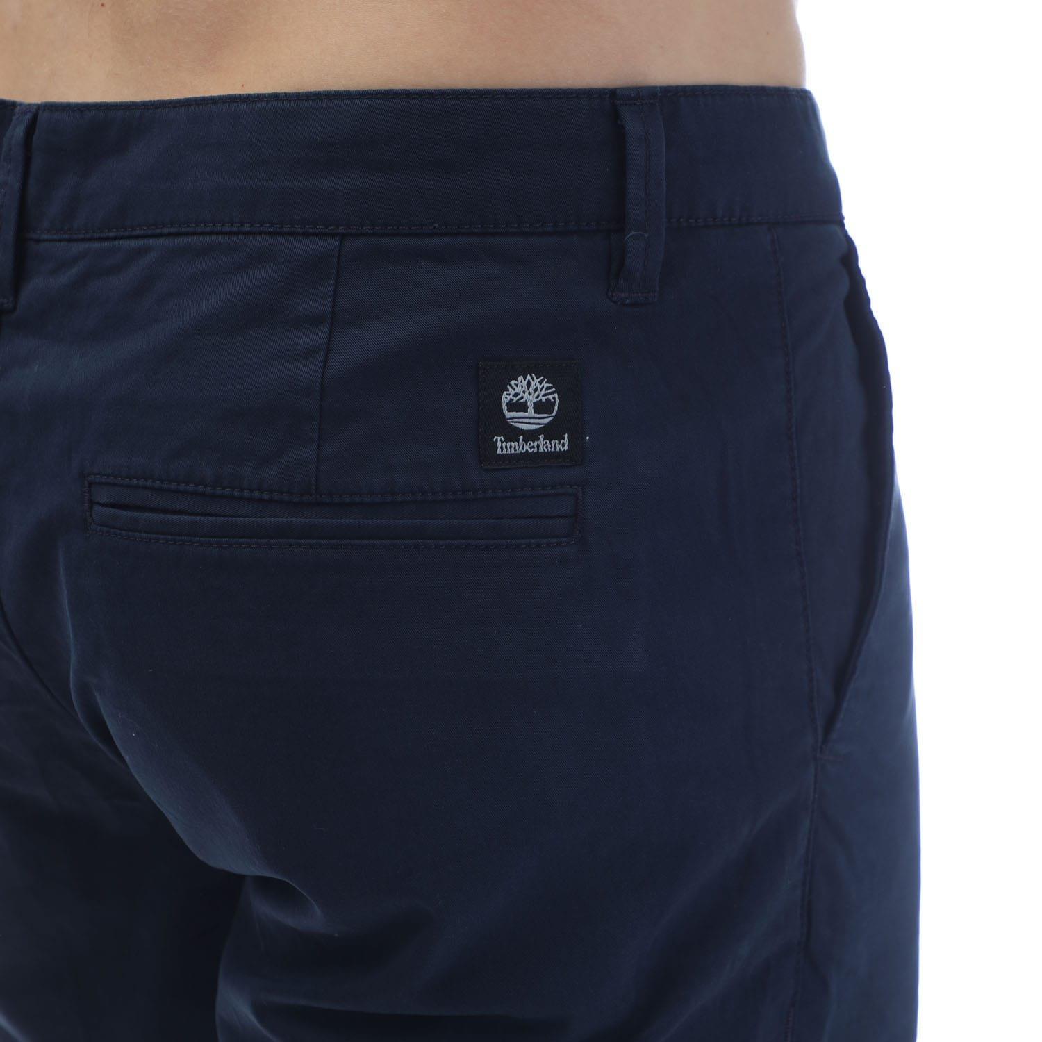 Navy - Timberland - Topsfield Twill Chino Shorts - 3
