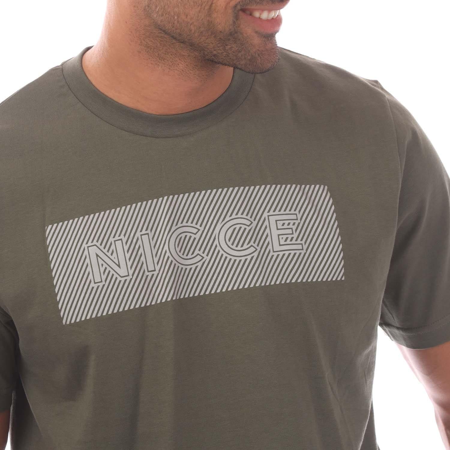 Khaki - Nicce - Alttio Logo T-Shirt - 3
