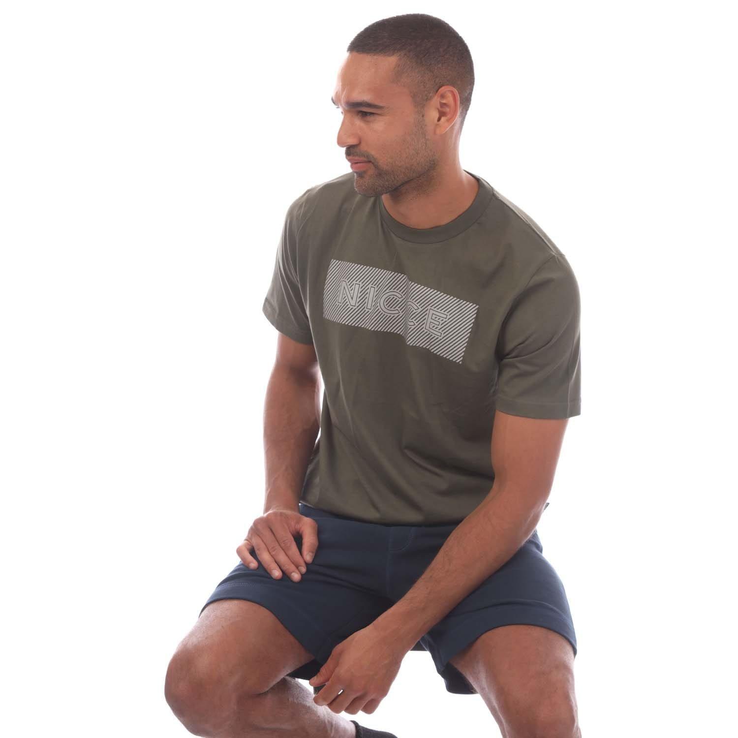 Khaki - Nicce - Alttio Logo T-Shirt - 4