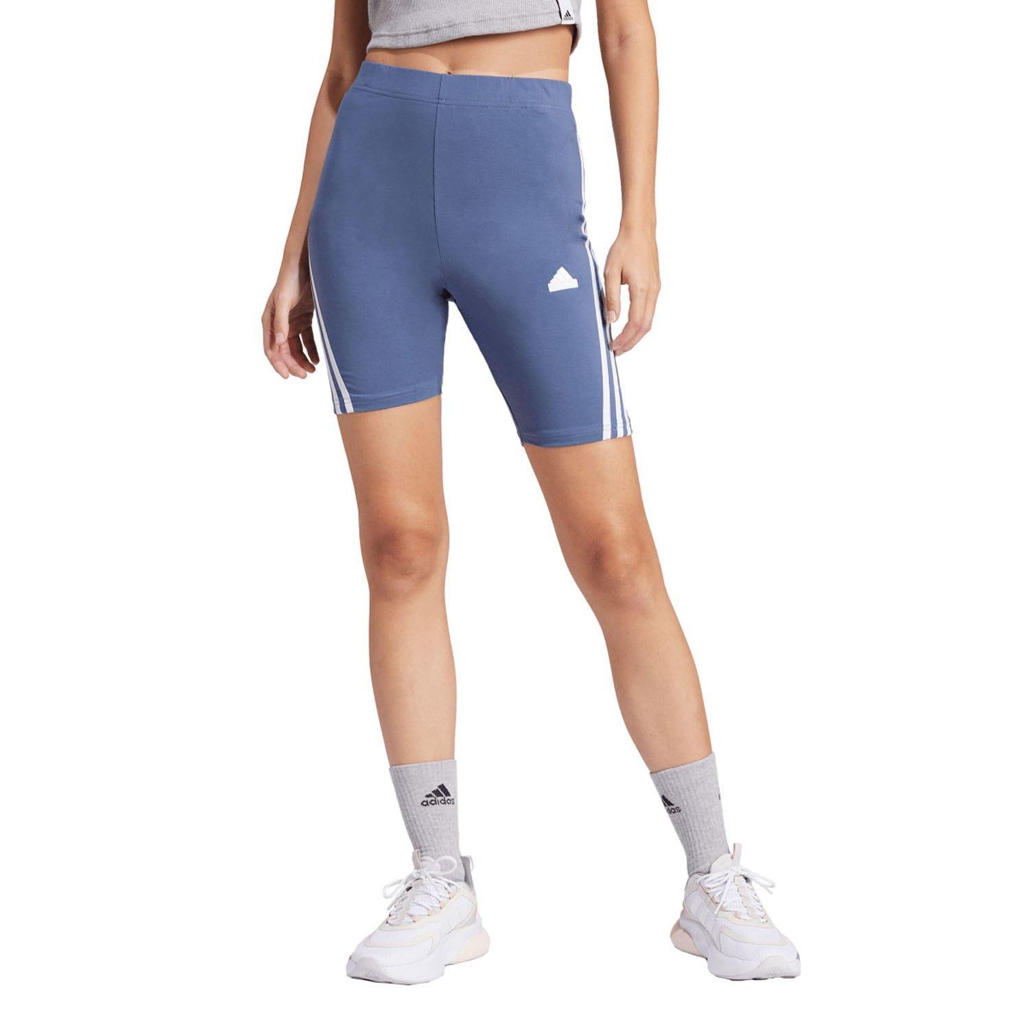 Blue - adidas - Future Icons 3-Stripes Bike Shorts - 1