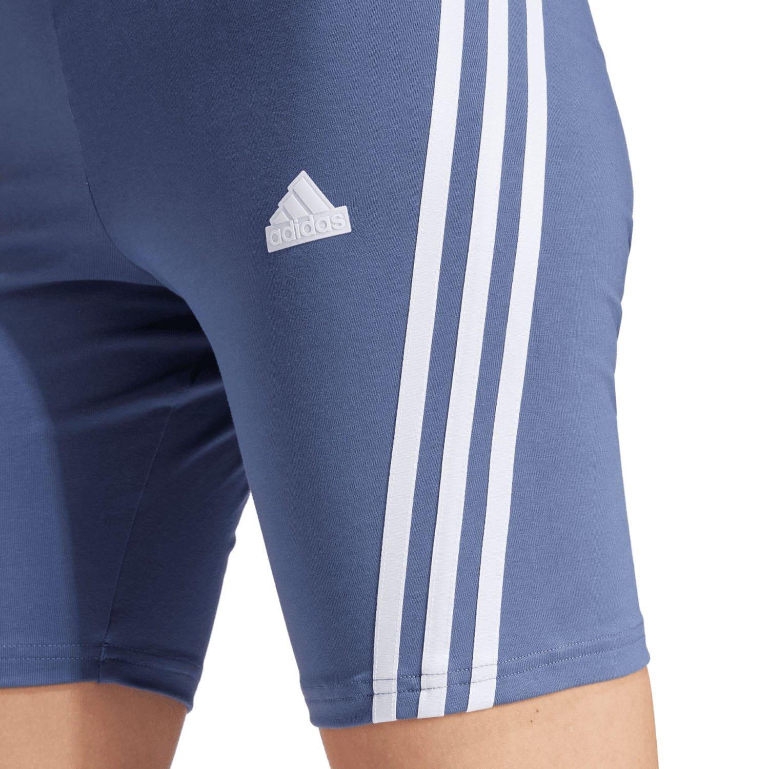 Blue - adidas - Future Icons 3-Stripes Bike Shorts - 5