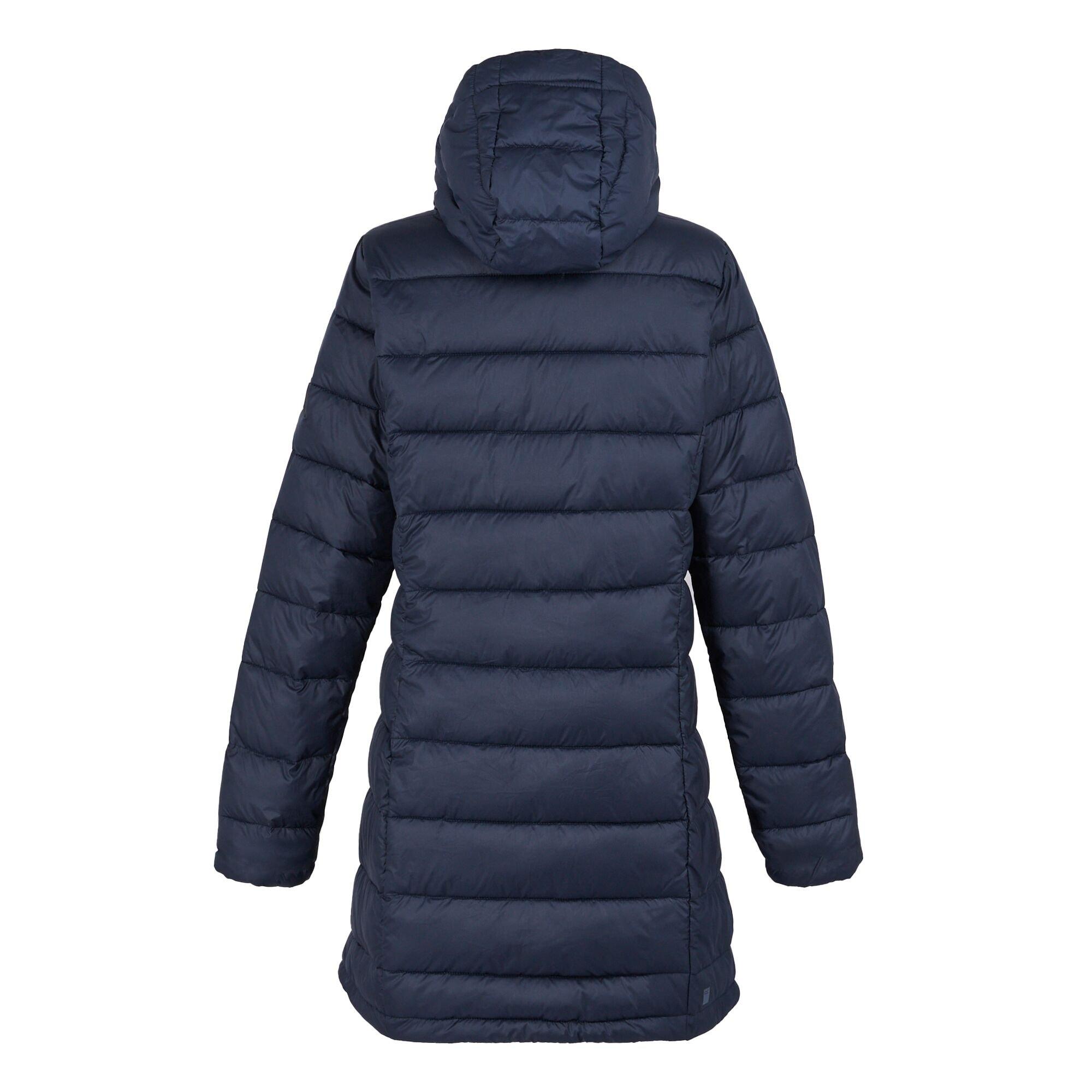 Navy Blue - Regatta - Women's Starler Detachable Hood Water-Resistant Quilted Jacket - 8