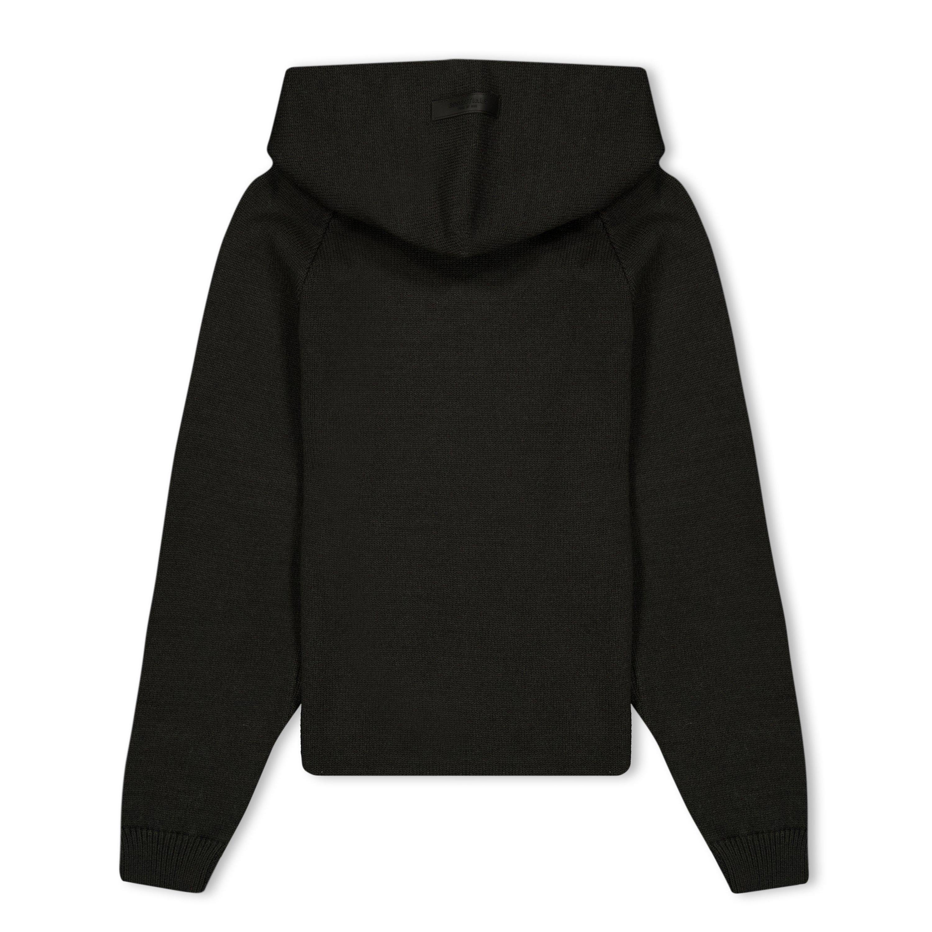 Iron - Fear Of God Essentials - Unisex Kids' Big E Knitted Overhead Hoodie - 2