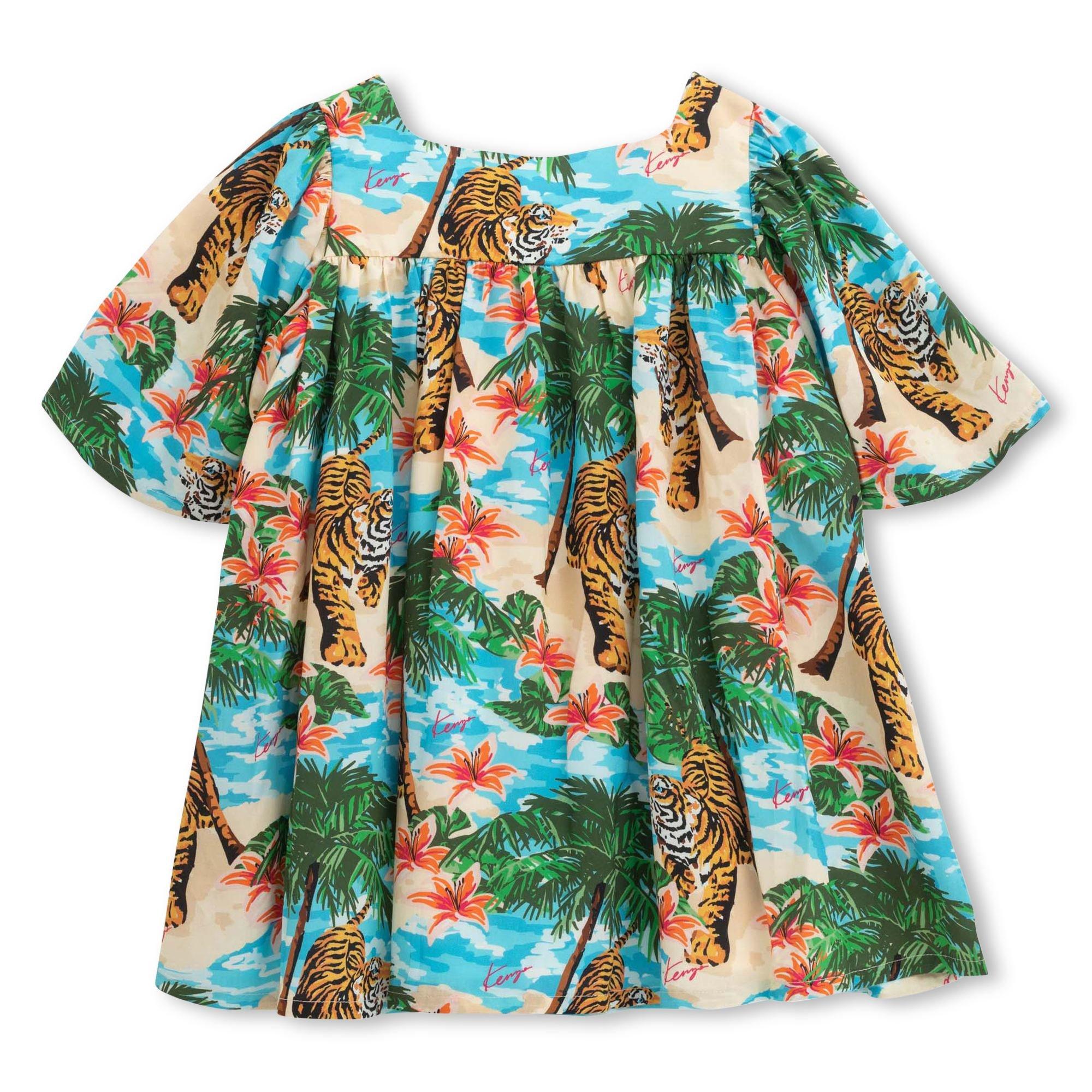Off White - Kenzo - Kids' Jungle Print Mini Dress - 2