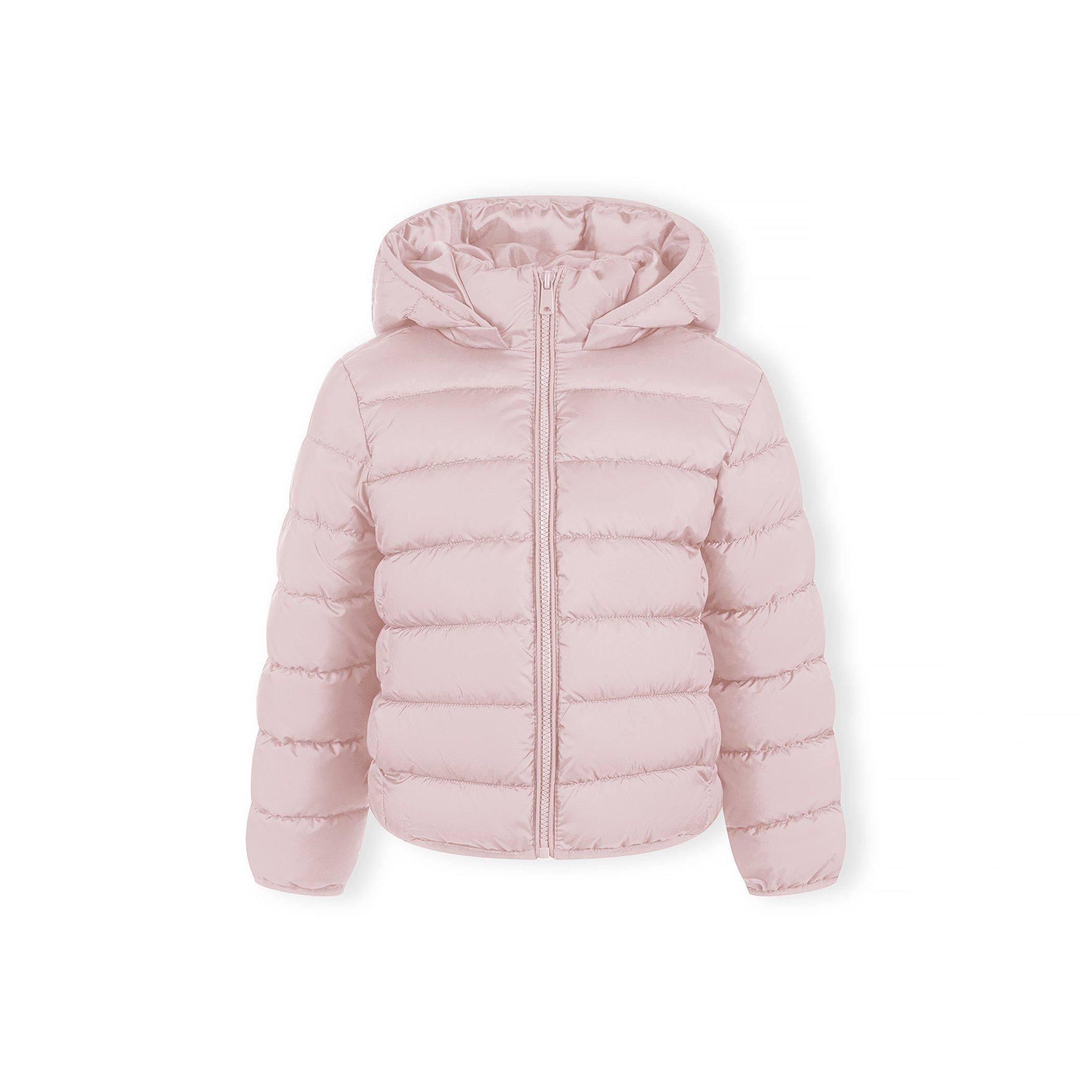 Minoti  Girls Quilted Jacket With Zip Removable Hood Pink - 2-3 Yrs
