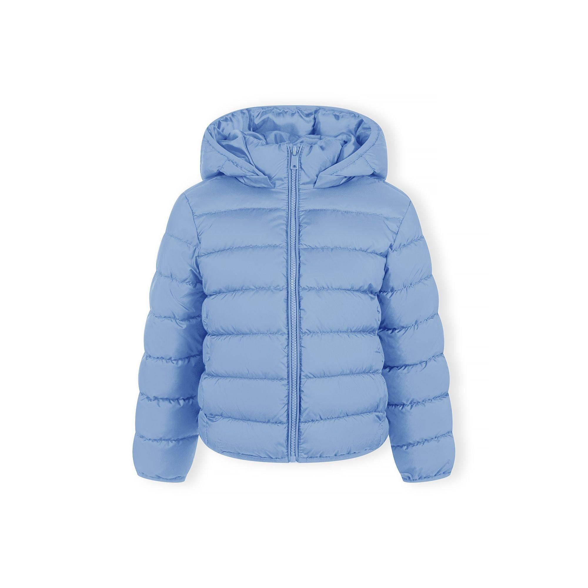 Blue - Minoti - Girls quilted jacket with detachable hood blue - 1