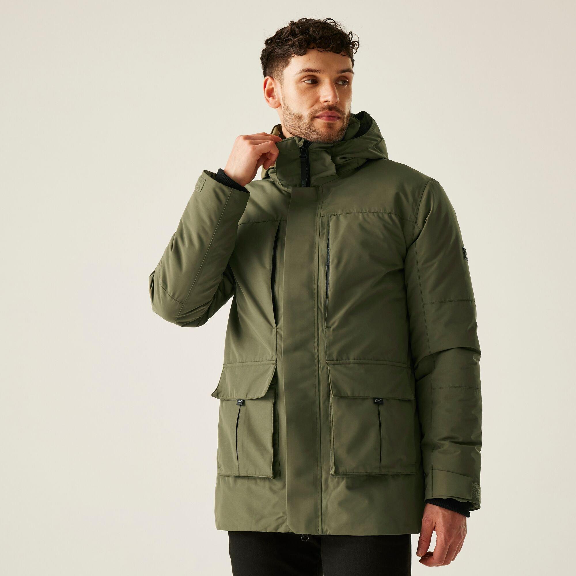 Olive Green - Regatta - Men's Marron Isotex 15000 Breathable Insulated Waterproof Jacket - 3