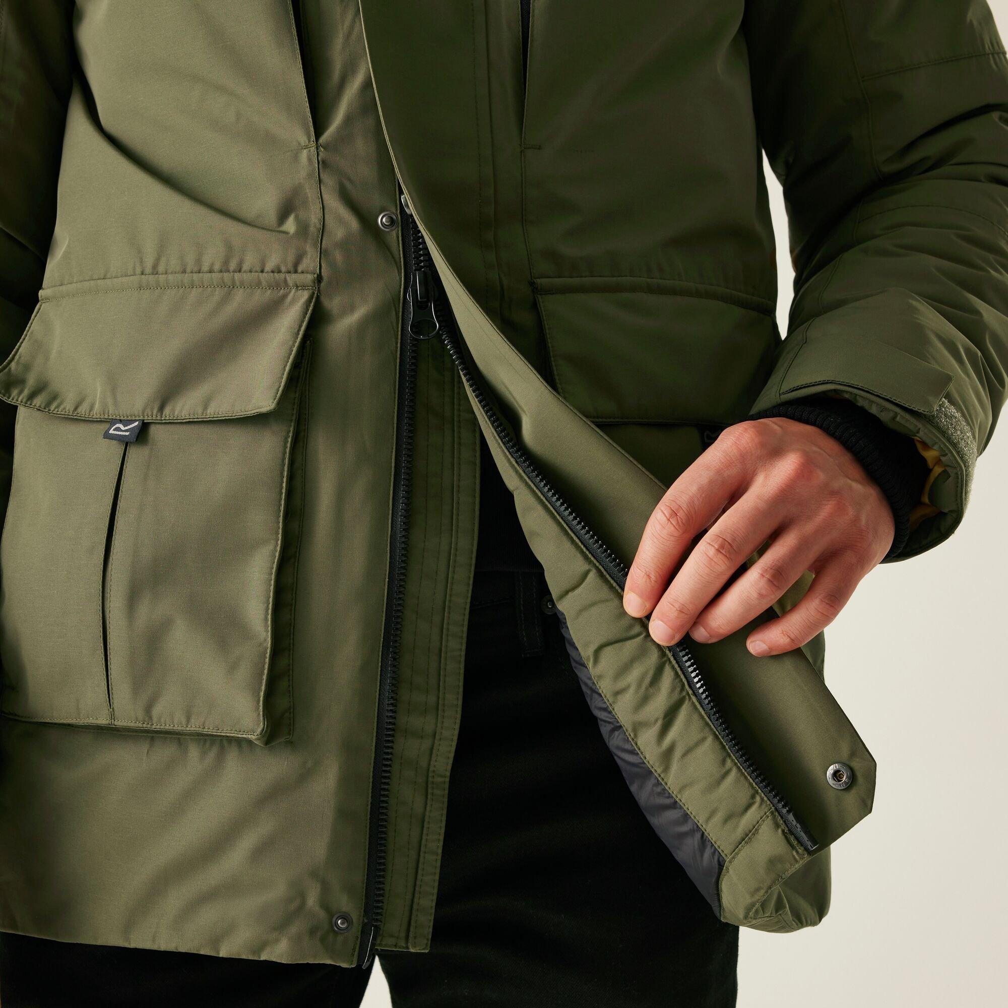 Olive Green - Regatta - Men's Marron Isotex 15000 Breathable Insulated Waterproof Jacket - 6