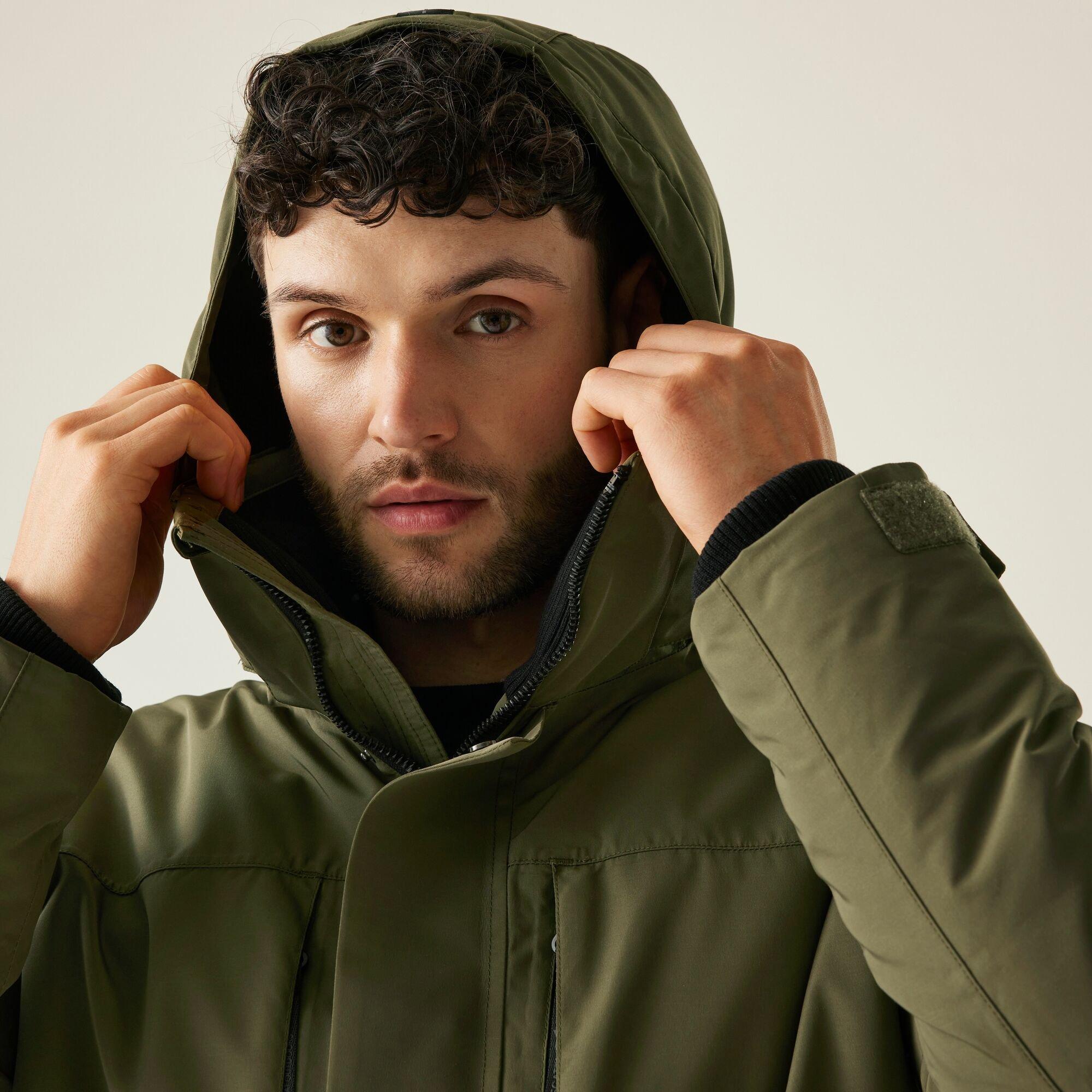 Olive Green - Regatta - Men's Marron Isotex 15000 Breathable Insulated Waterproof Jacket - 8