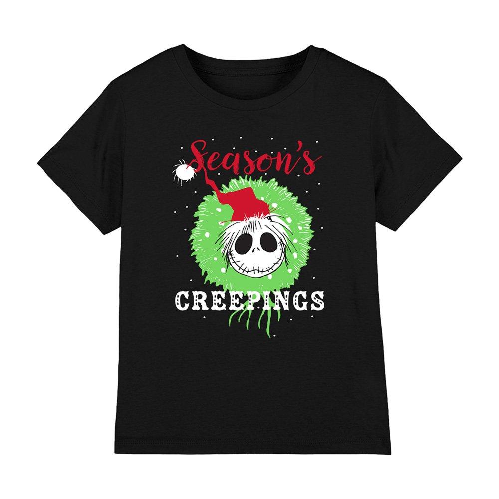 Black - Disney - Jack Skellington Seasons Creepings Kids T-Shirt B - 1