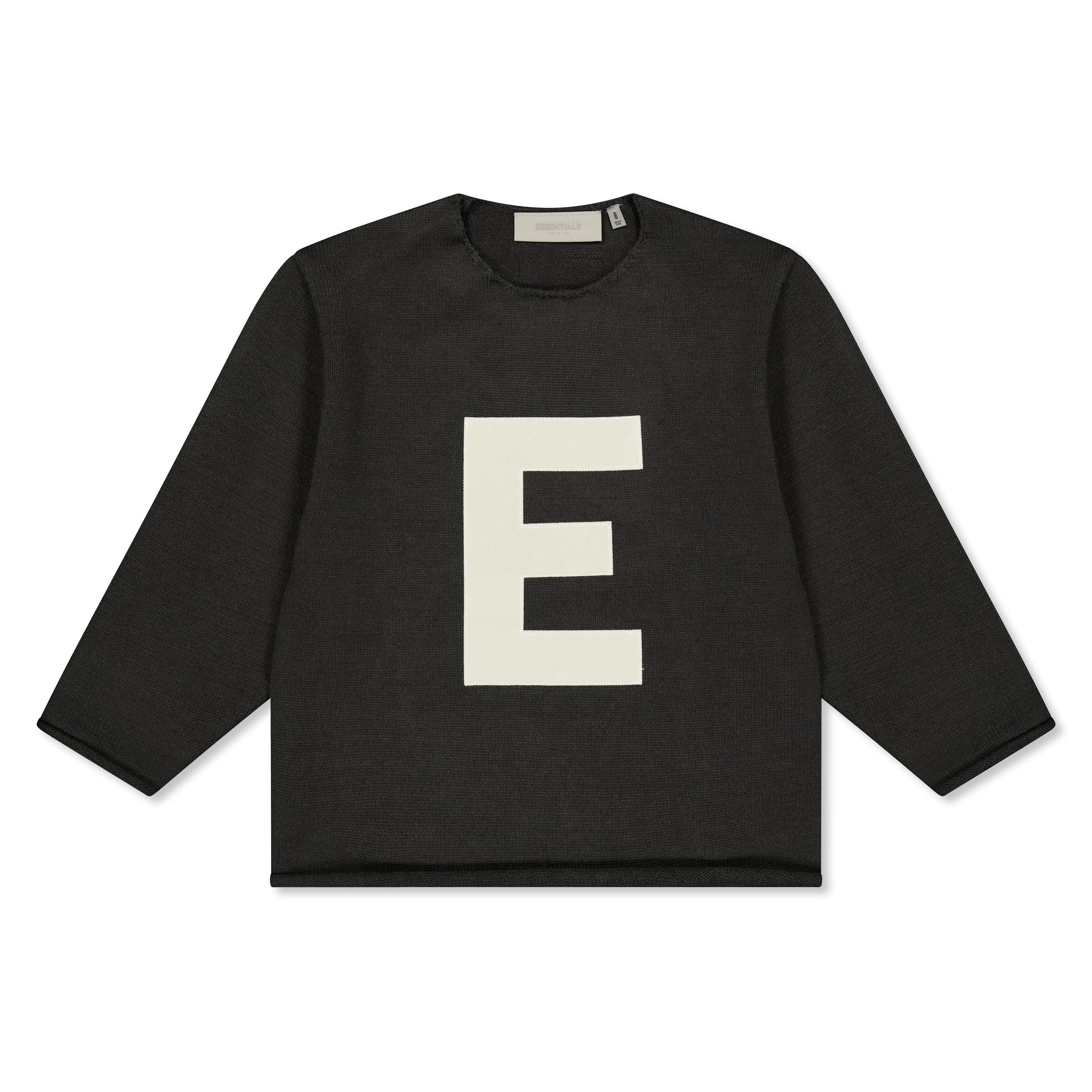 Iron - Fear Of God Essentials - Unisex Kids' Big E Sweater Crew Sweatshirt - 1