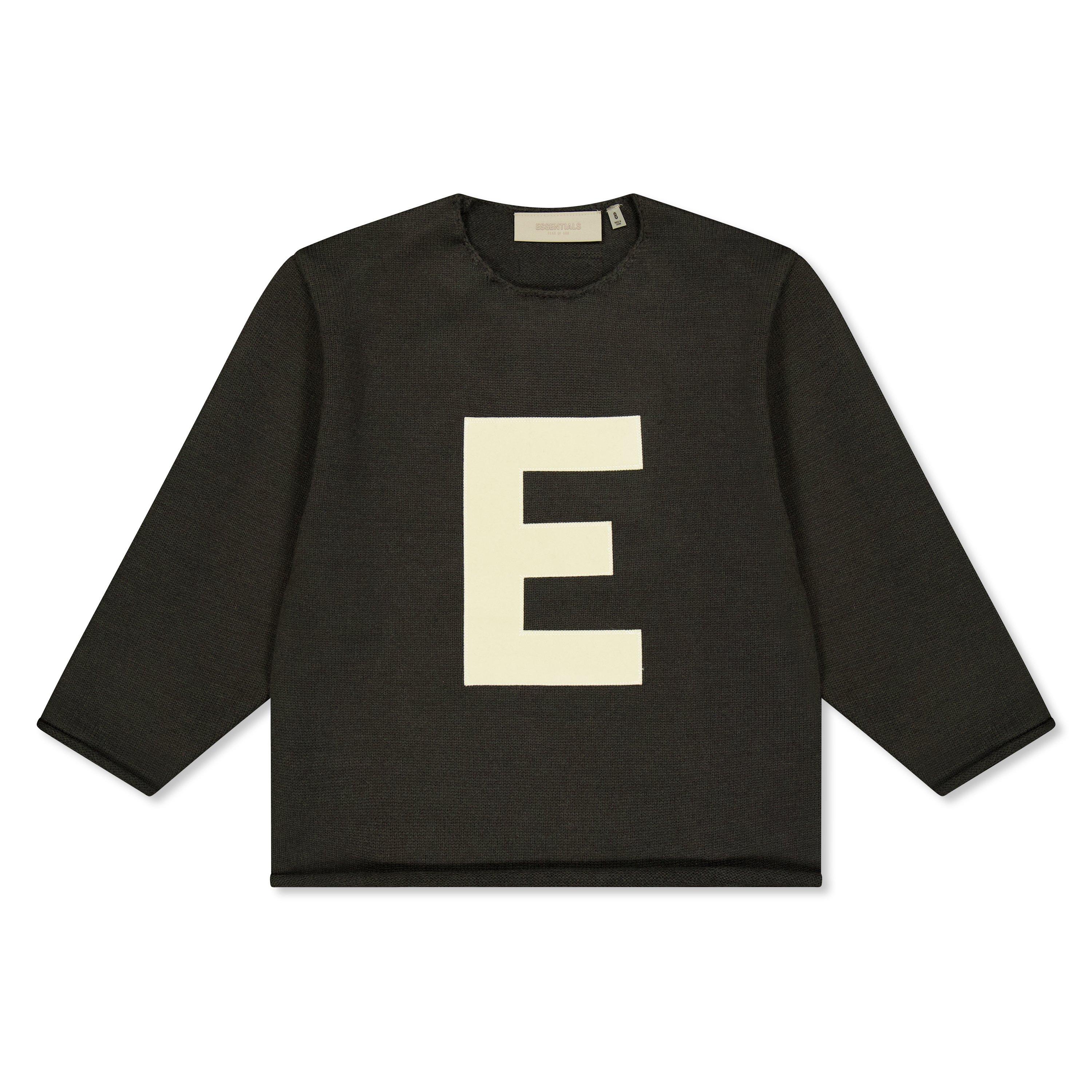 Iron - Fear Of God Essentials - Unisex Kids' Big E Sweater Crew Sweatshirt - 1
