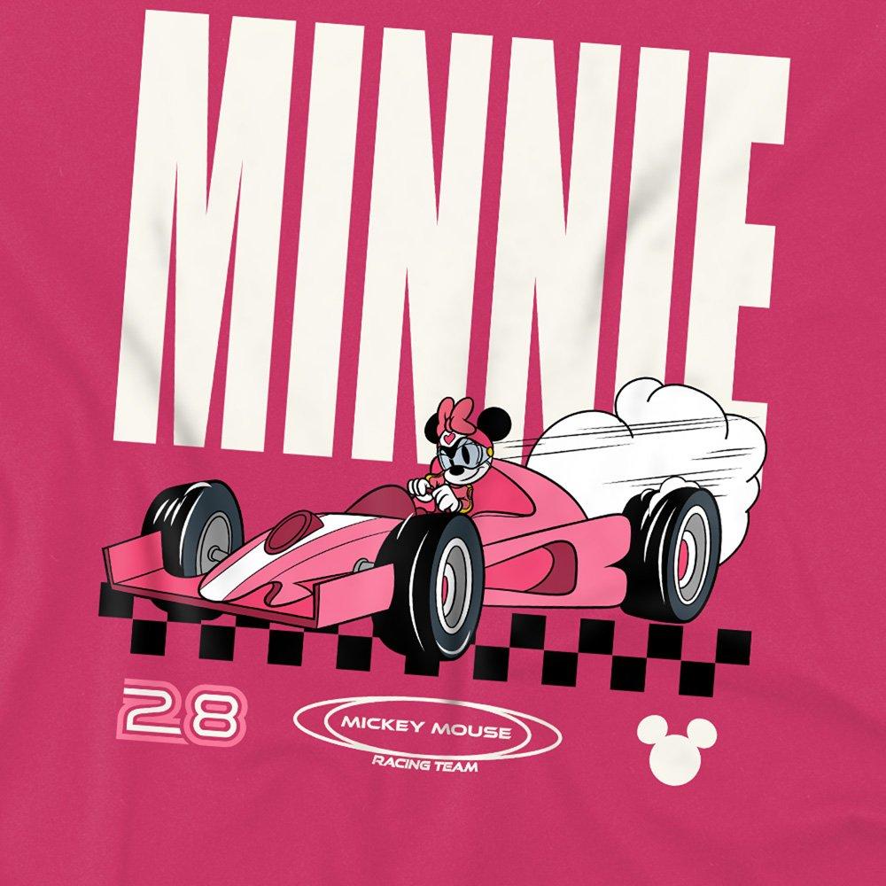 Pink - Disney - Minnie Mouse Racing Team Kids T-Shirt Hot Pink - 2