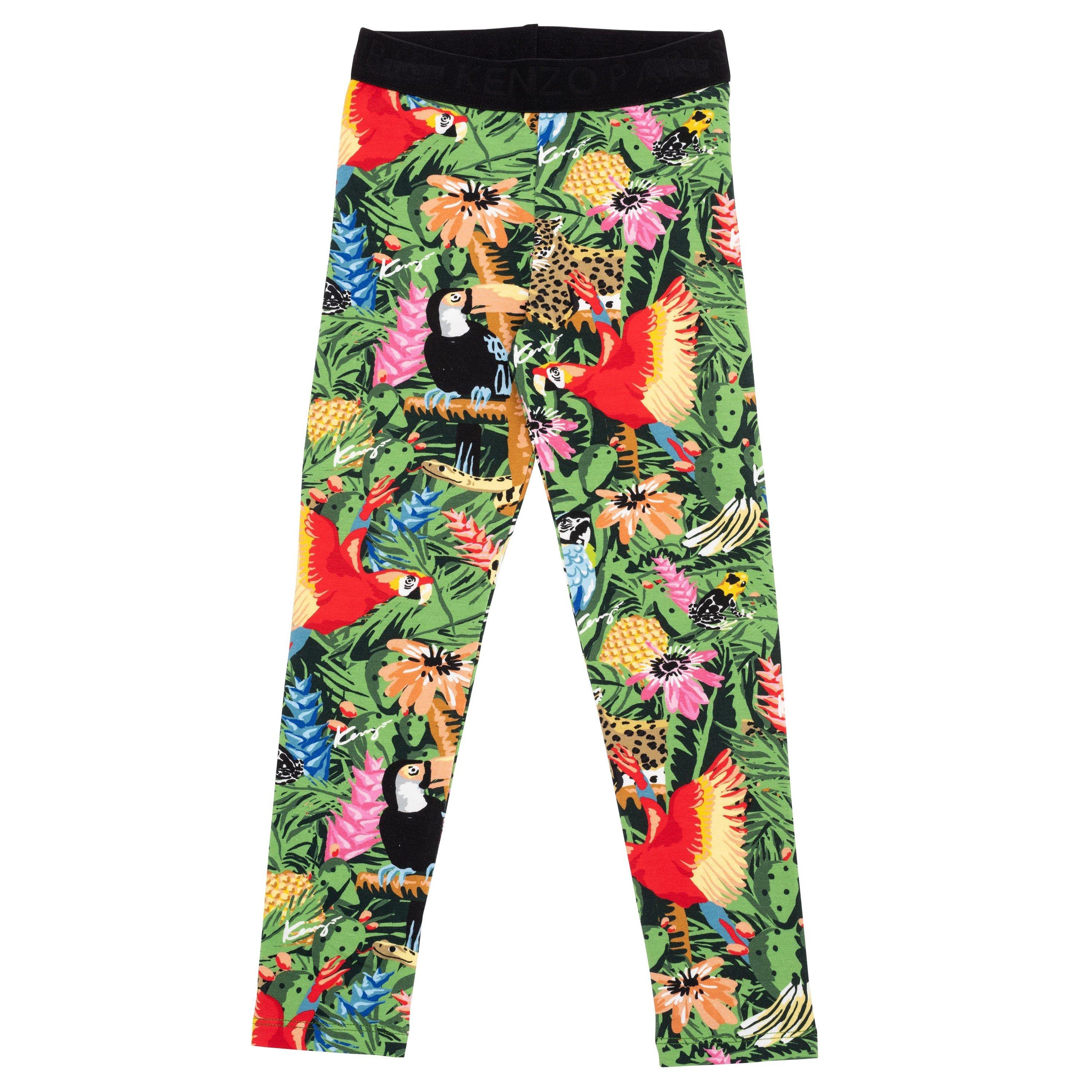 Kenzo Kids' Jungle Print Leggings