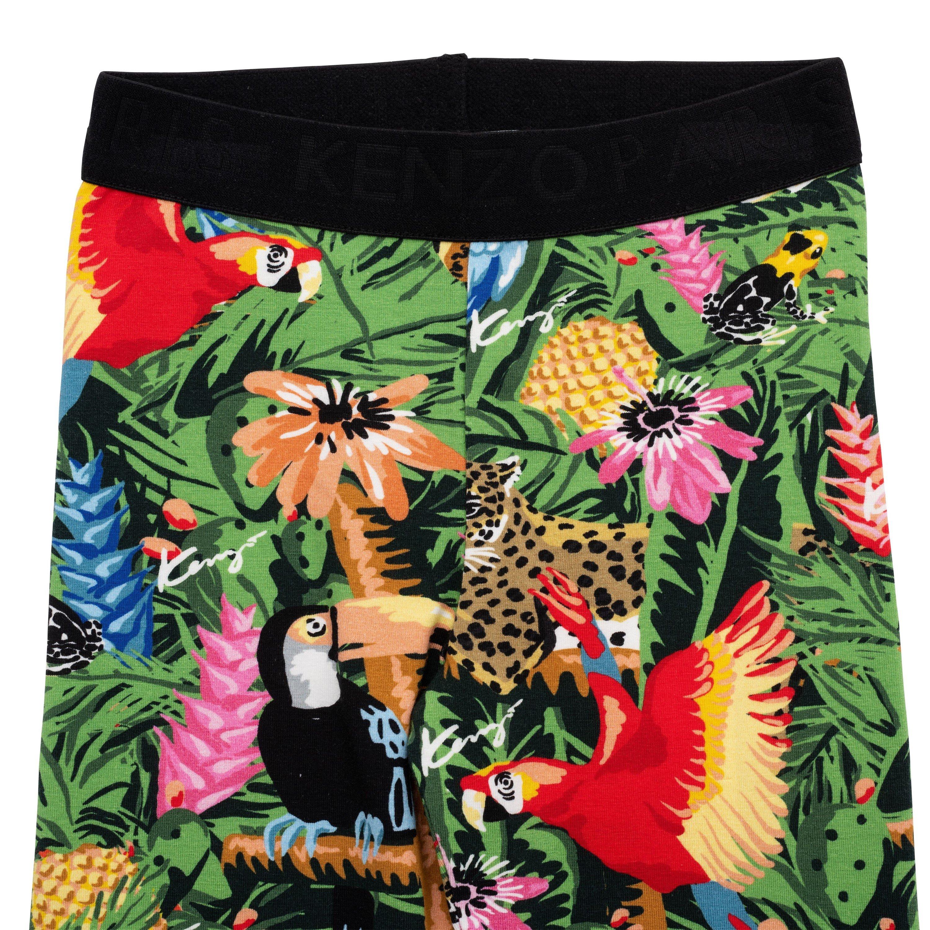 Dark Grey - Kenzo - Kids' Jungle Print Leggings - 3