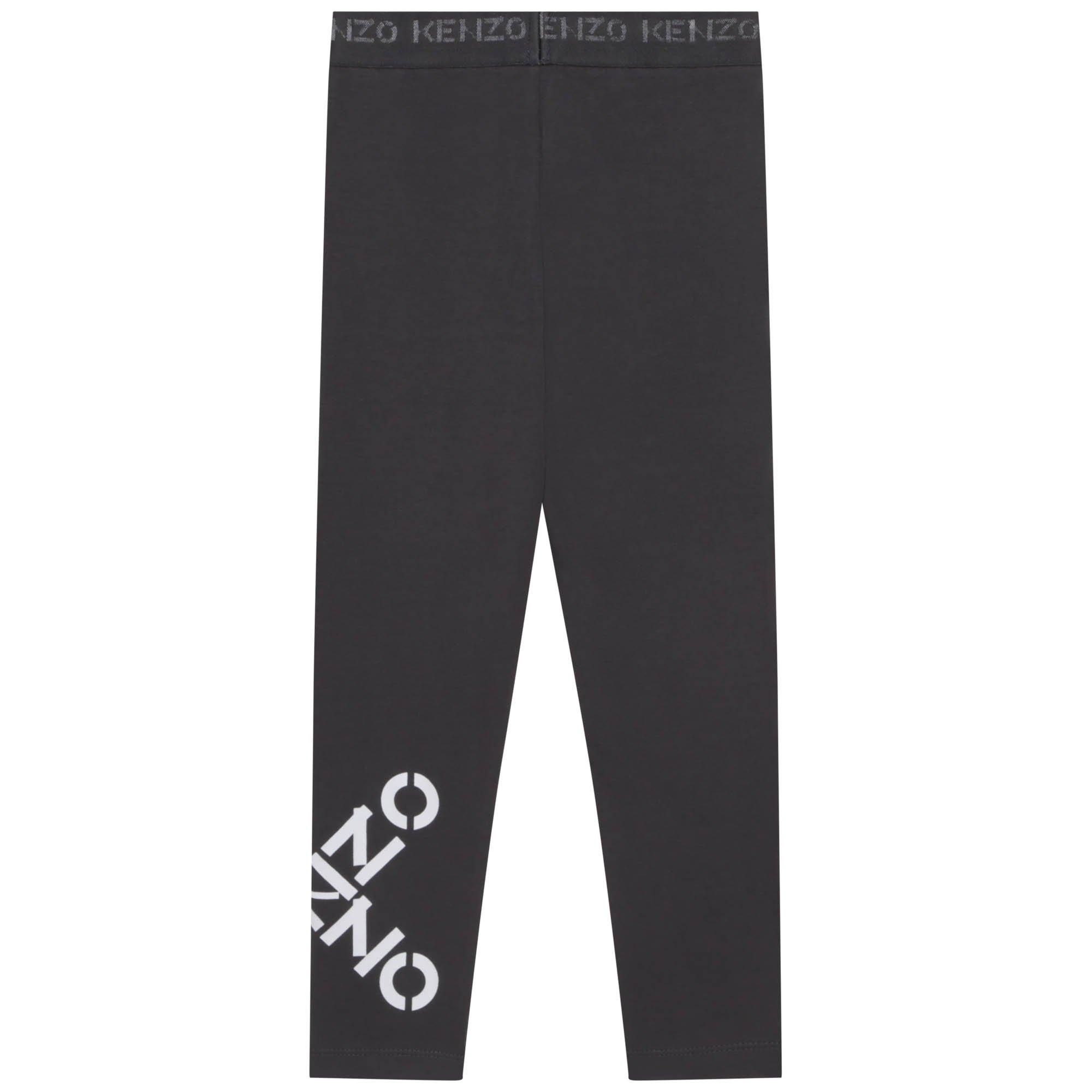 Dark Grey - Kenzo - Kids' Logo Leggings - 2