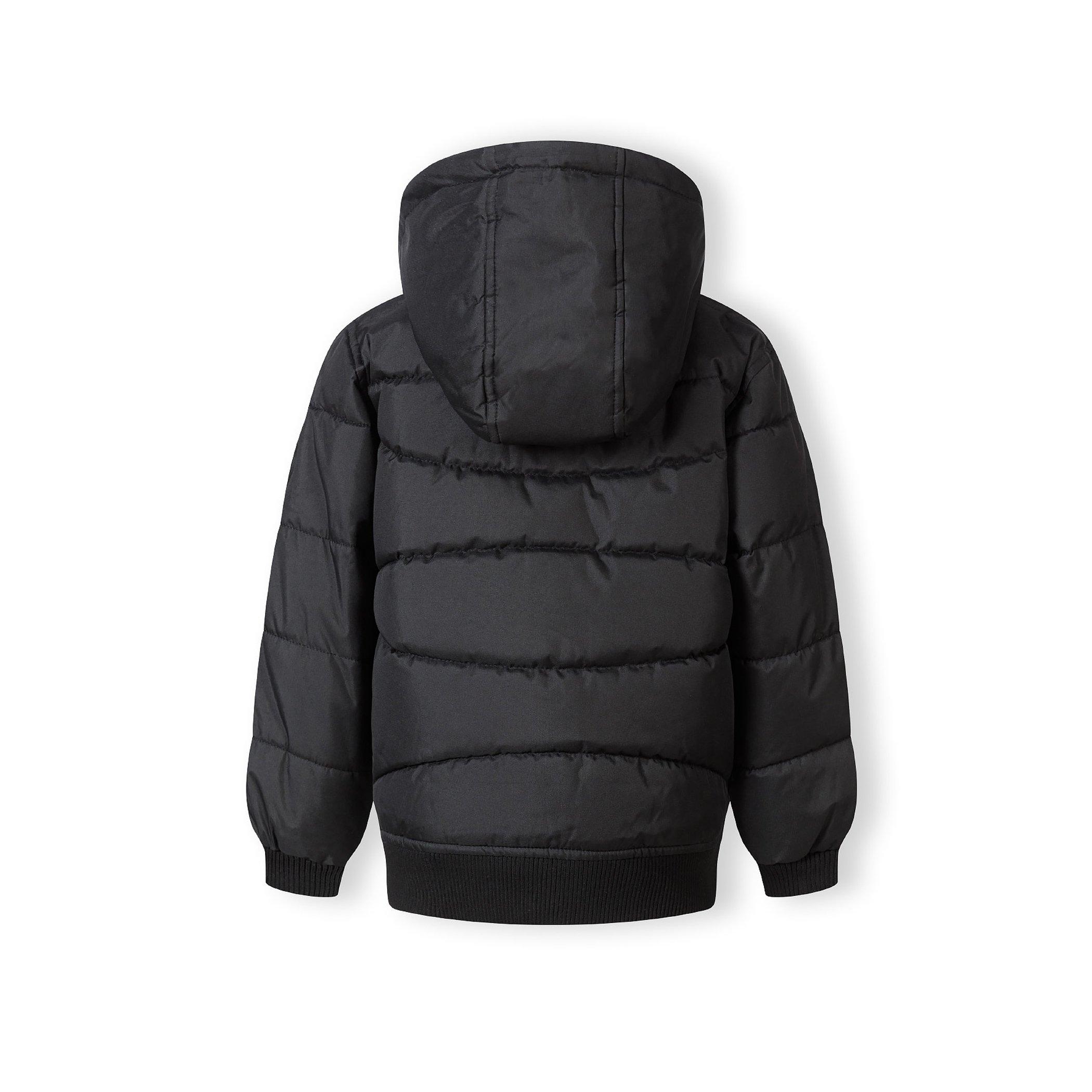 Black - Minoti - Boys padded jacket with hood black - 3