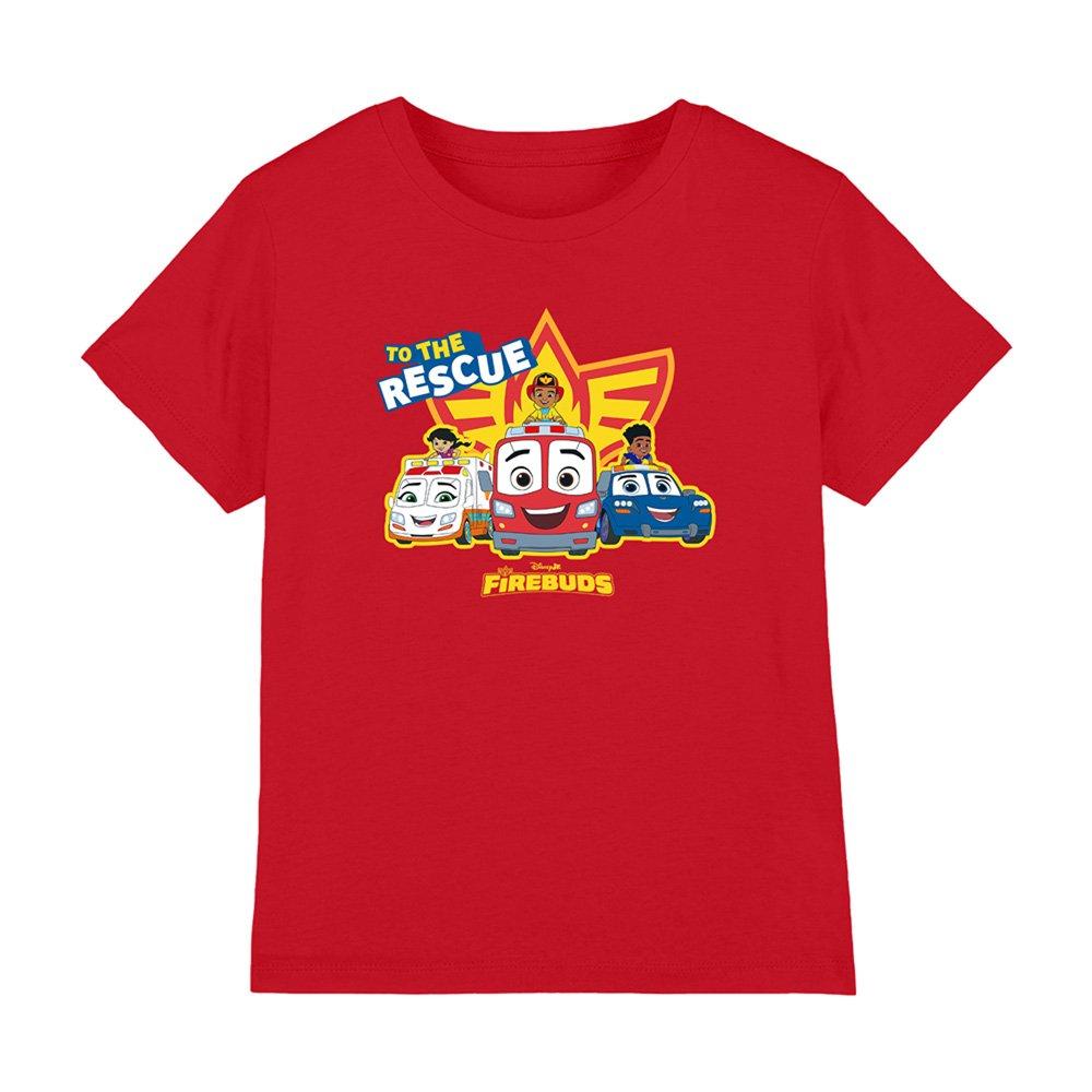 Red - Disney - Firebuds To The Rescue Kids T-Shirt Red - 1