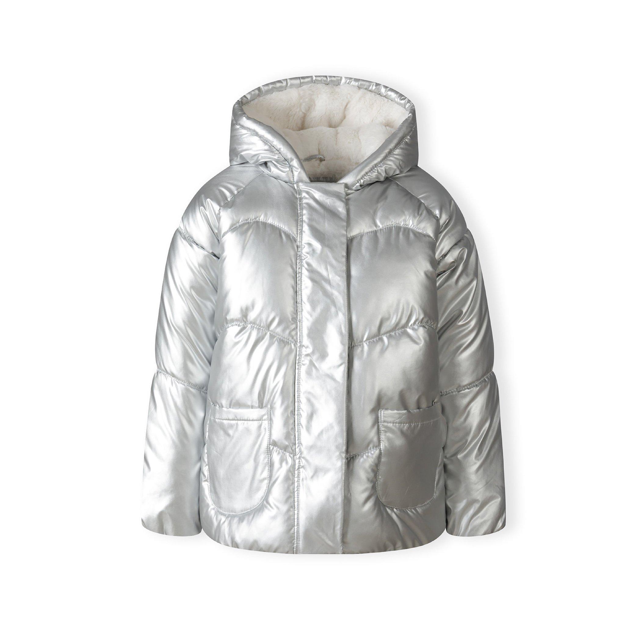 Srebro - Minoti - Girls padded jacket metallic silver - 1