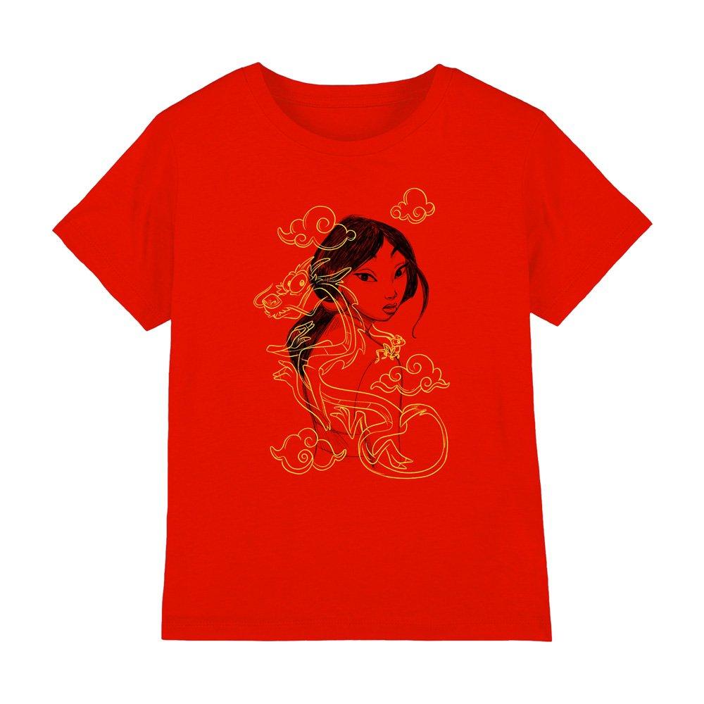 Red - Disney - Mulan Mushu Breezy Illustration kids t-shirt - 1
