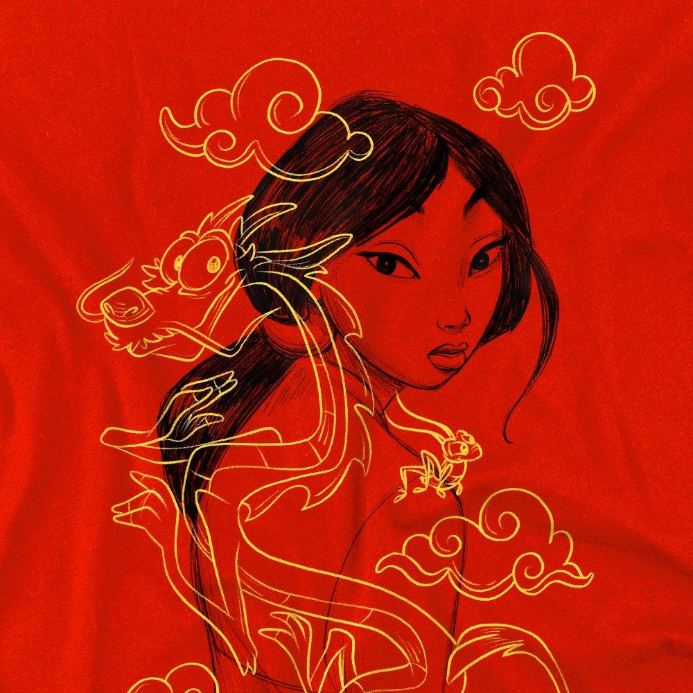 Red - Disney - Mulan Mushu Breezy Illustration kids t-shirt - 2