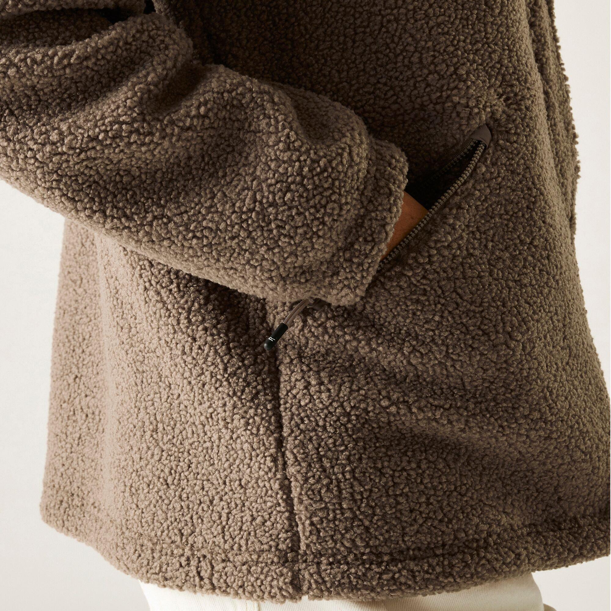 Brown - Regatta - Women's Emilica Borg Recycled Full Zip Fleece - 6