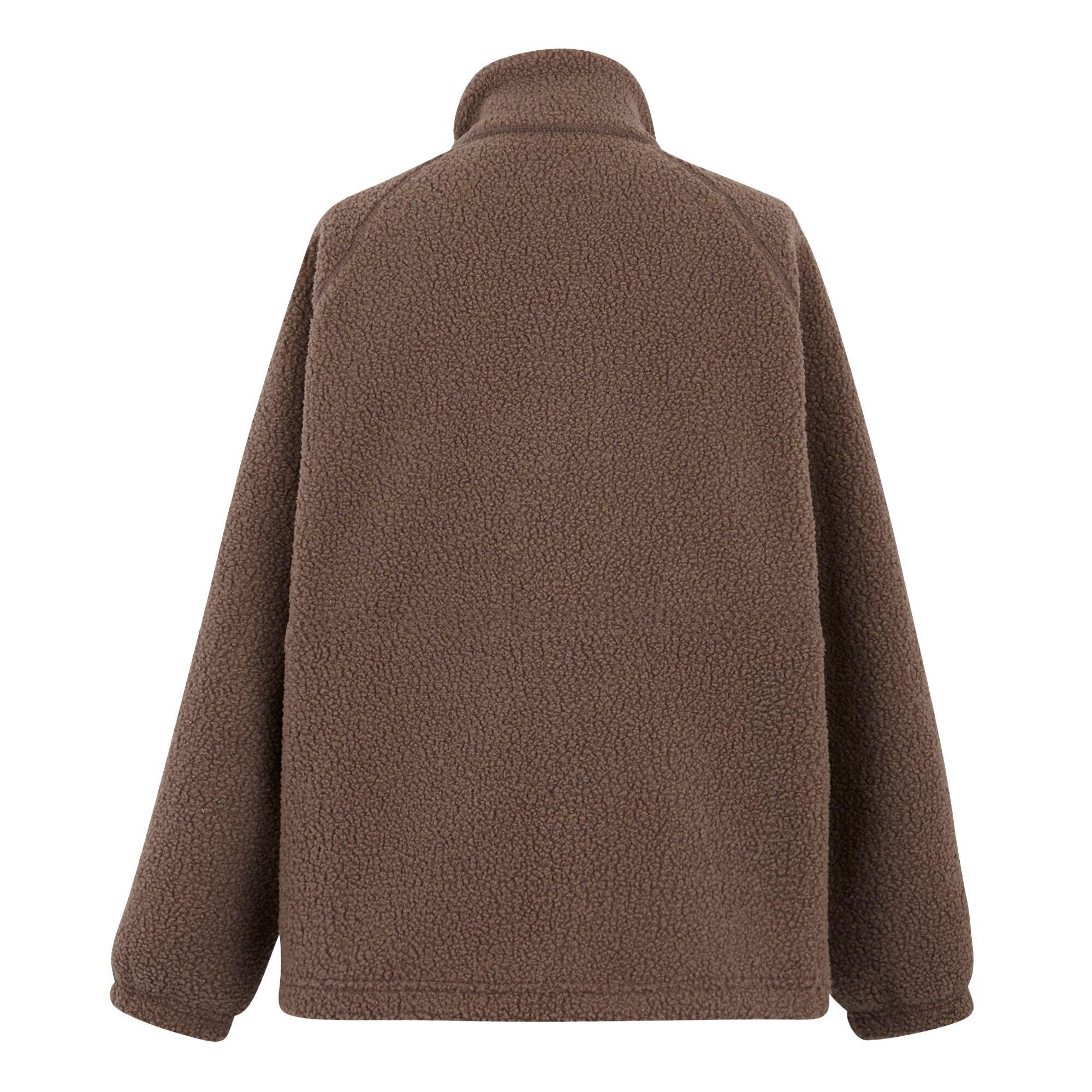 Brown - Regatta - Women's Emilica Borg Recycled Full Zip Fleece - 8