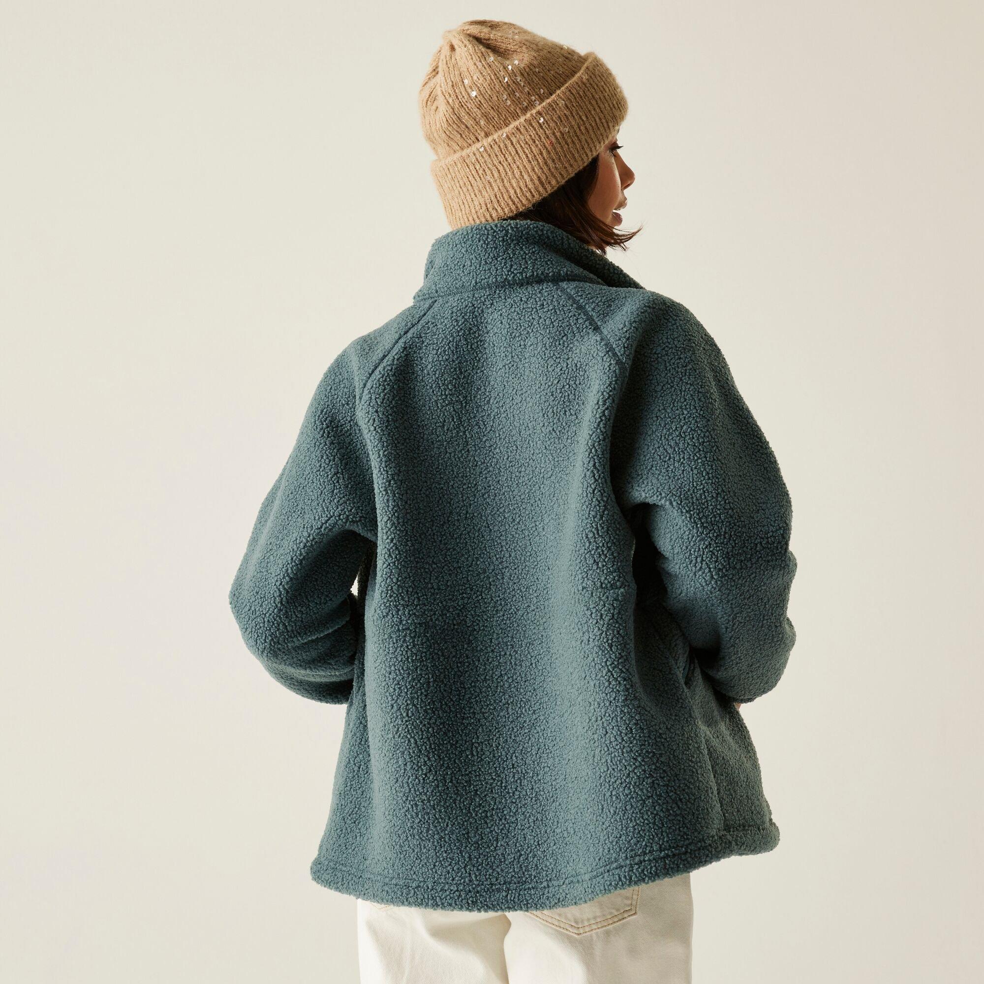 Green - Regatta - Women's Emilica Borg Recycled Full Zip Fleece - 2