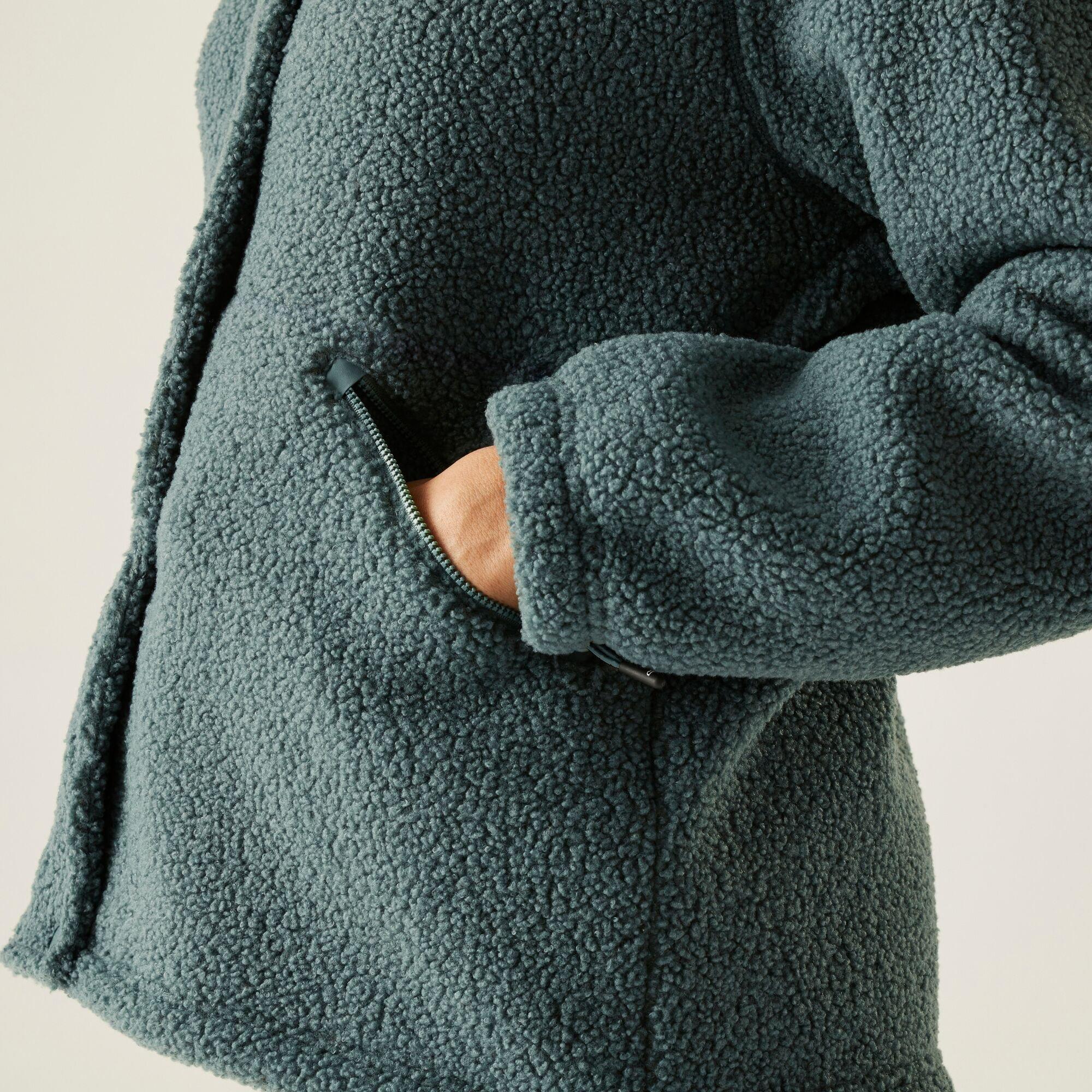 Green - Regatta - Women's Emilica Borg Recycled Full Zip Fleece - 5