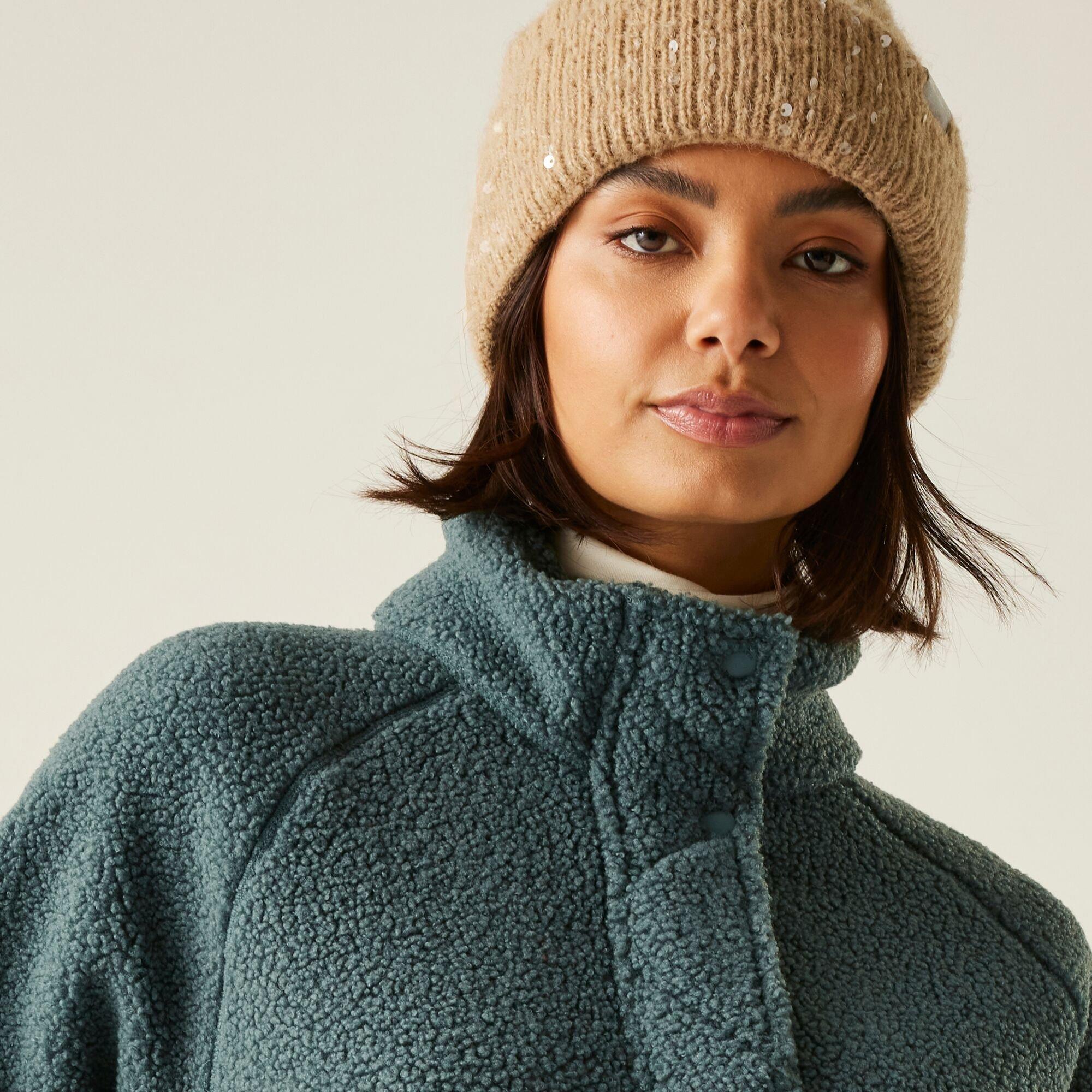 Green - Regatta - Women's Emilica Borg Recycled Full Zip Fleece - 6