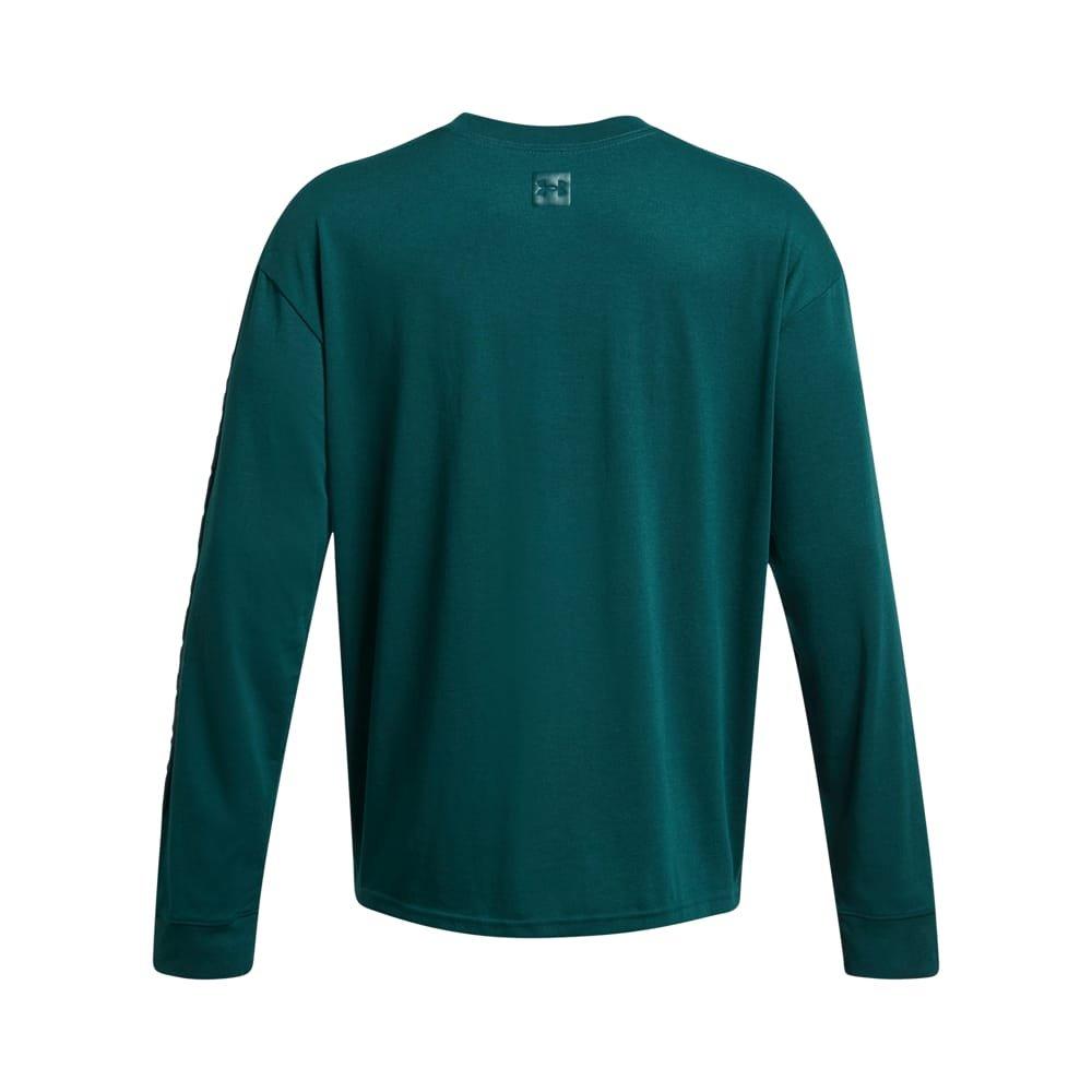 Blue - Under Armour - Hw Tonal Wordmark Long Sleeve T-Shirt - 2