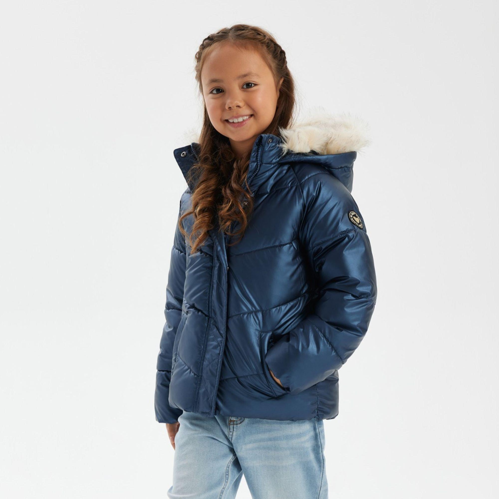 Marineblauw - Minoti - Metalic Jackt In99 - 8