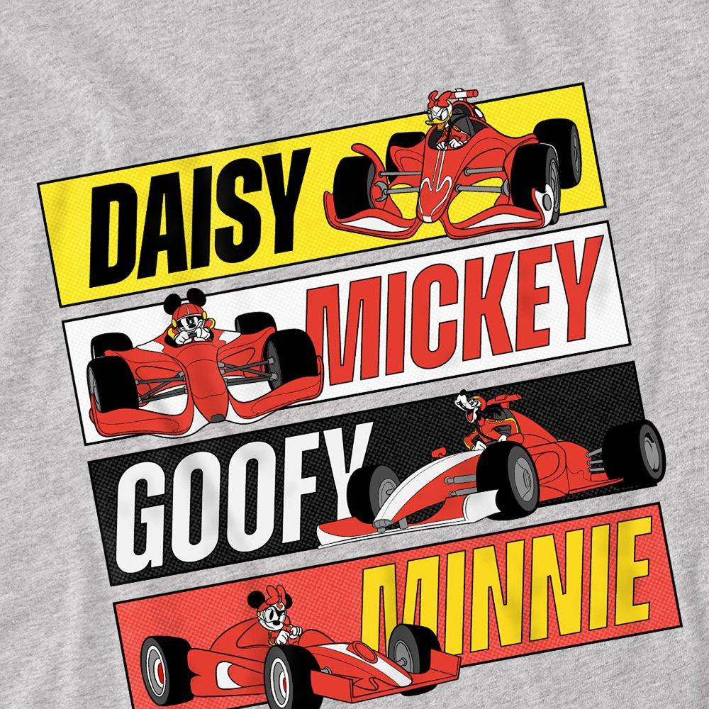 Light Grey - Disney - Mickey And Friends Racing Boxes Kids T-Shirt Athl - 2